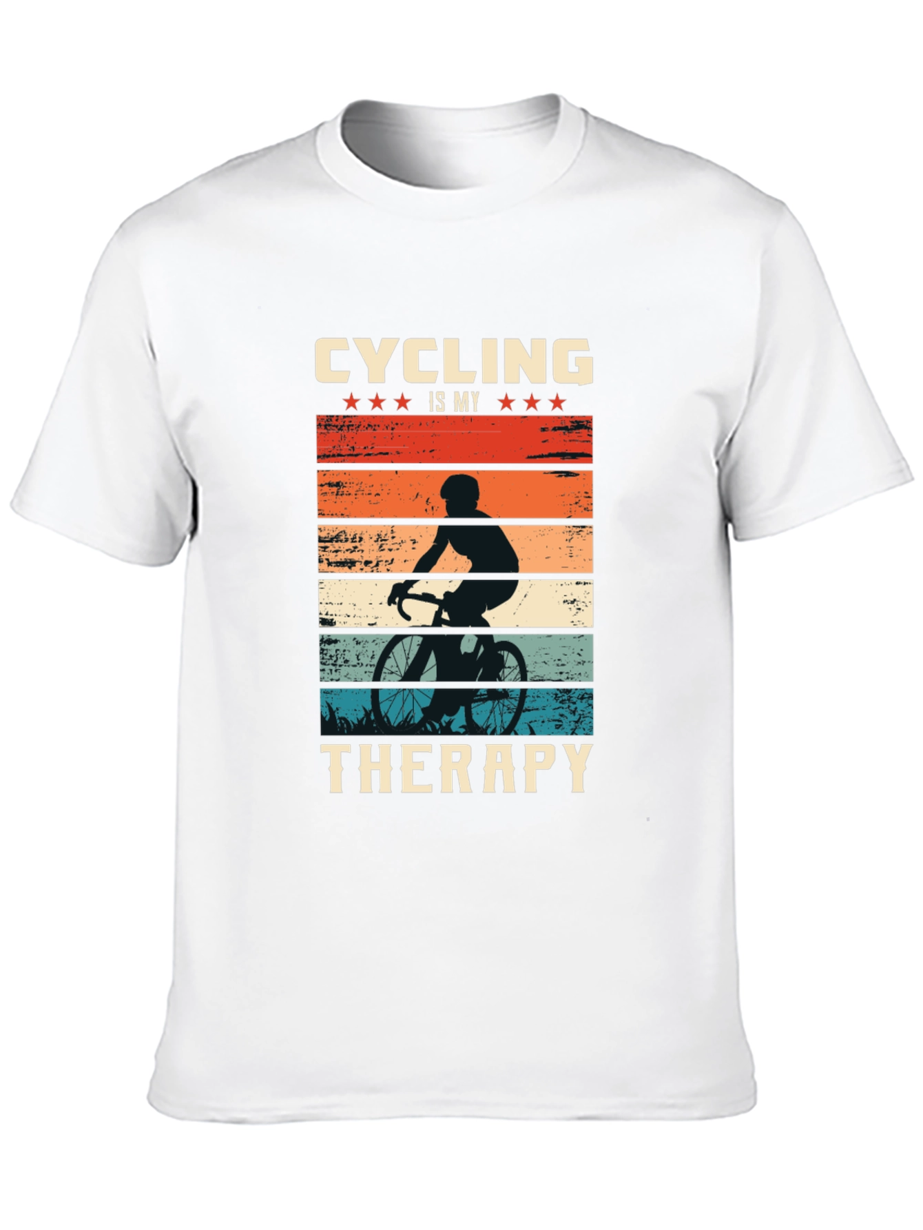 Cycling Therapy T-Shirt - Biker Design