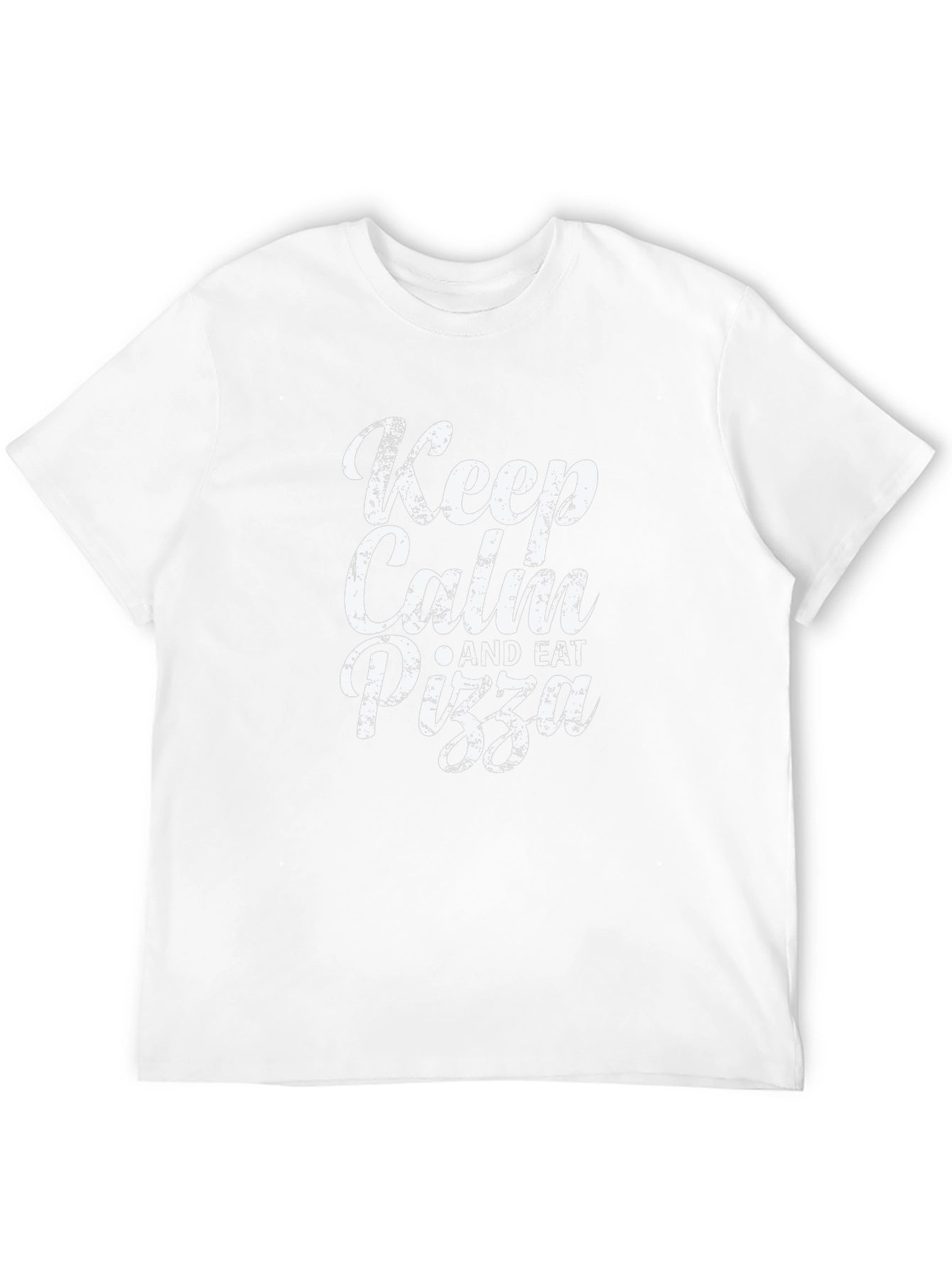 Keep Calm & Eat Pizza - Black Graphic Tee