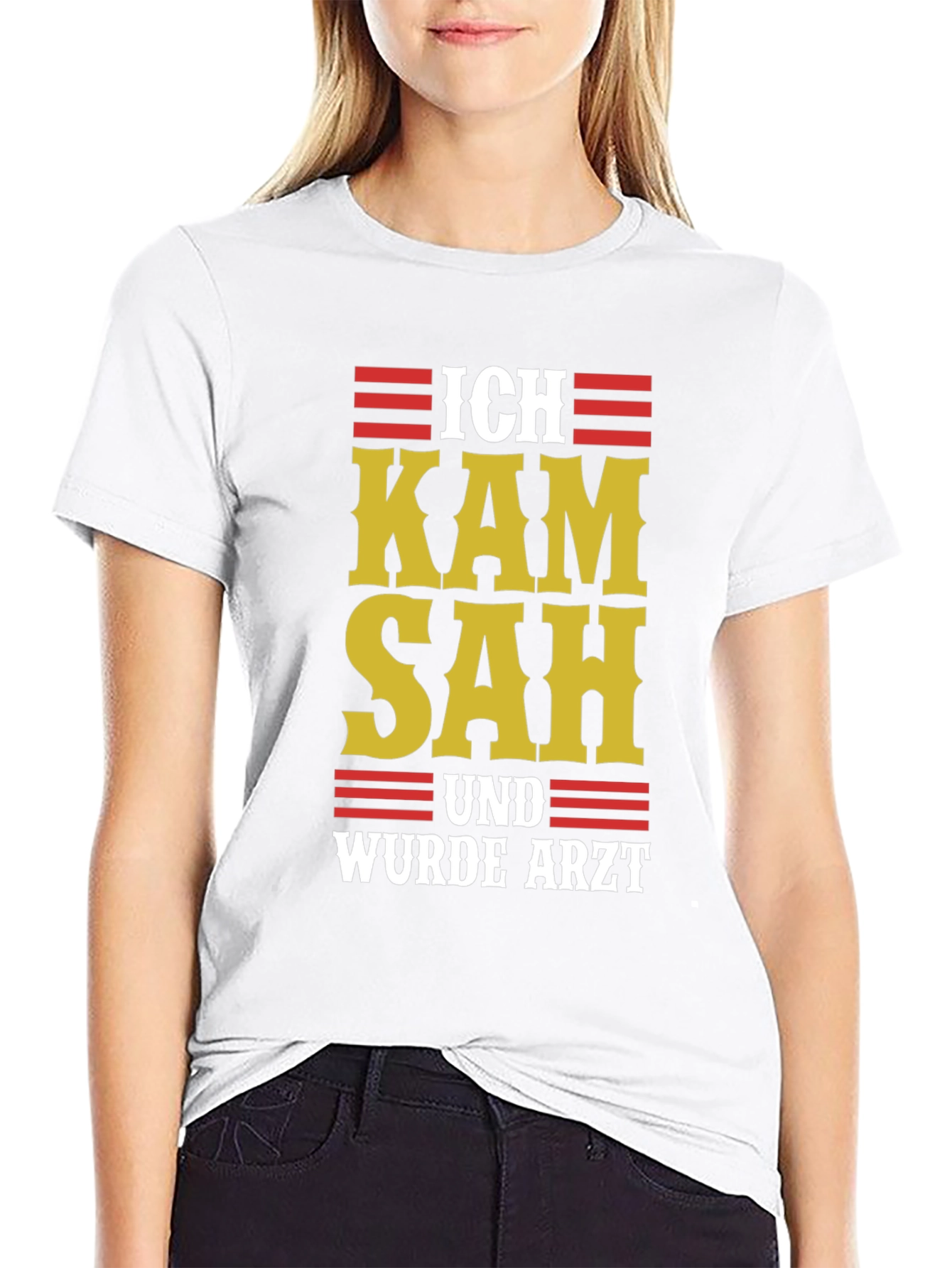 Ich Kam Sah Und Wurde Arzt T-Shirt - Black