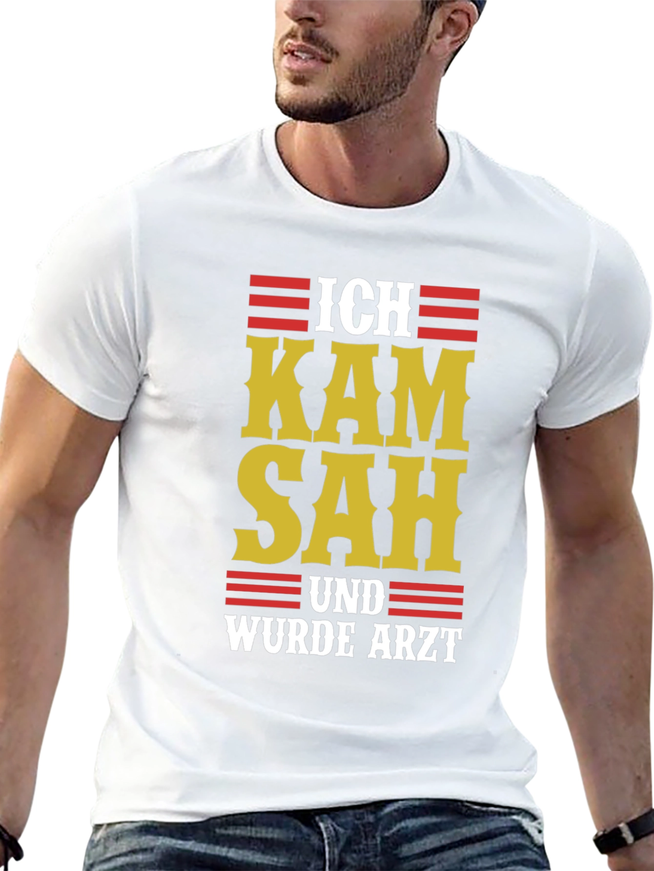Ich Kam Sah Und Wurde Arzt T-Shirt - Black