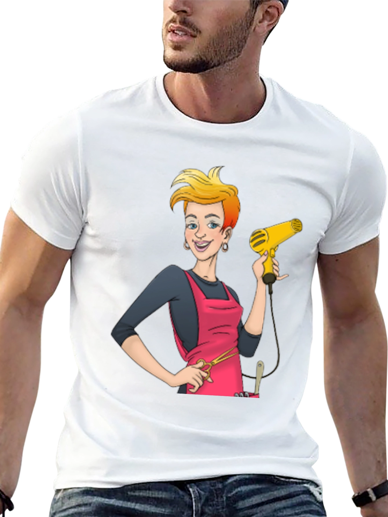 Barber Cartoon Graphic Tee