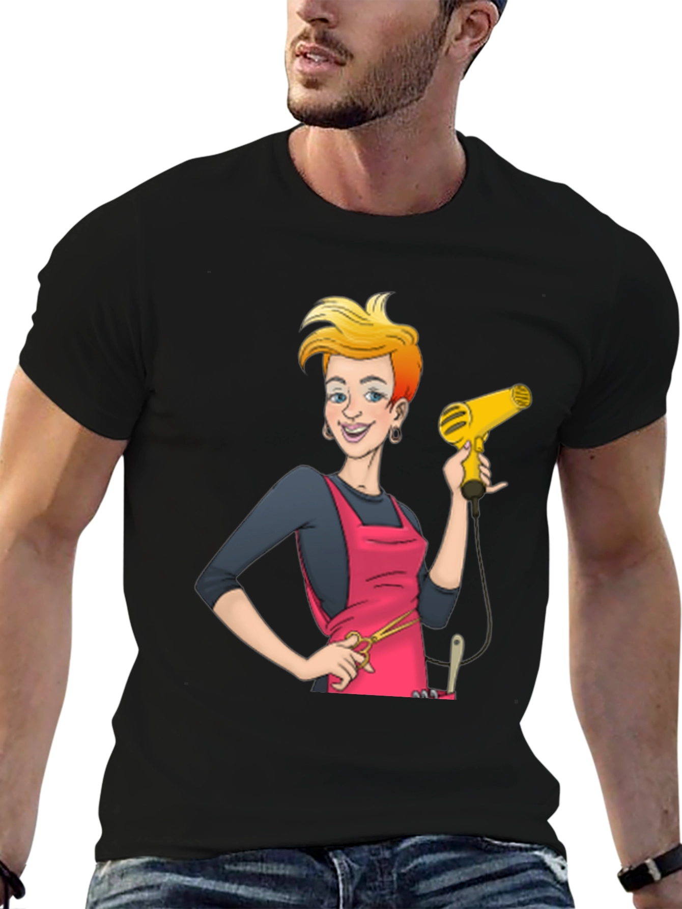 Barber Cartoon Graphic Tee