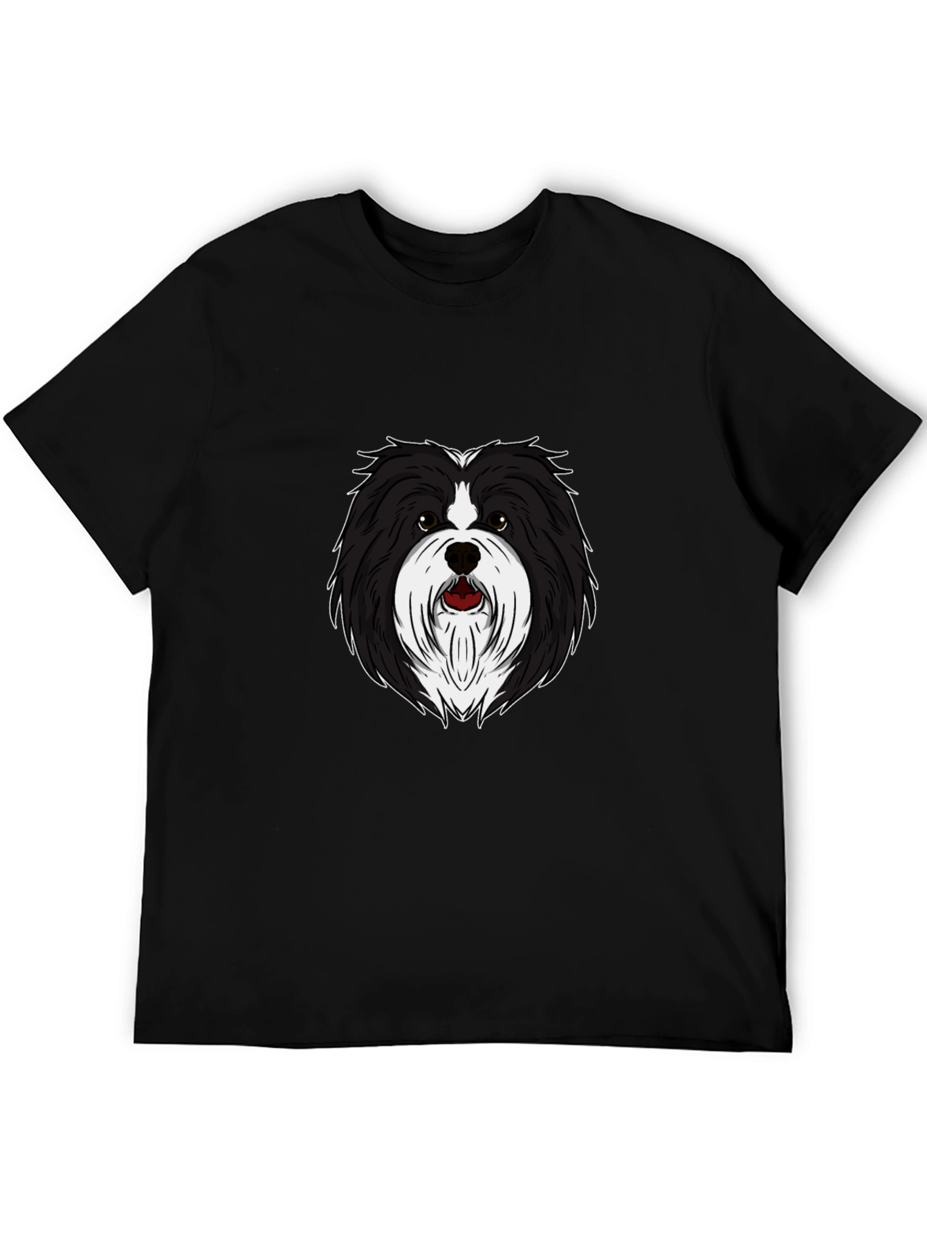 Dog Breed Graphic Tee - Black Crew Neck