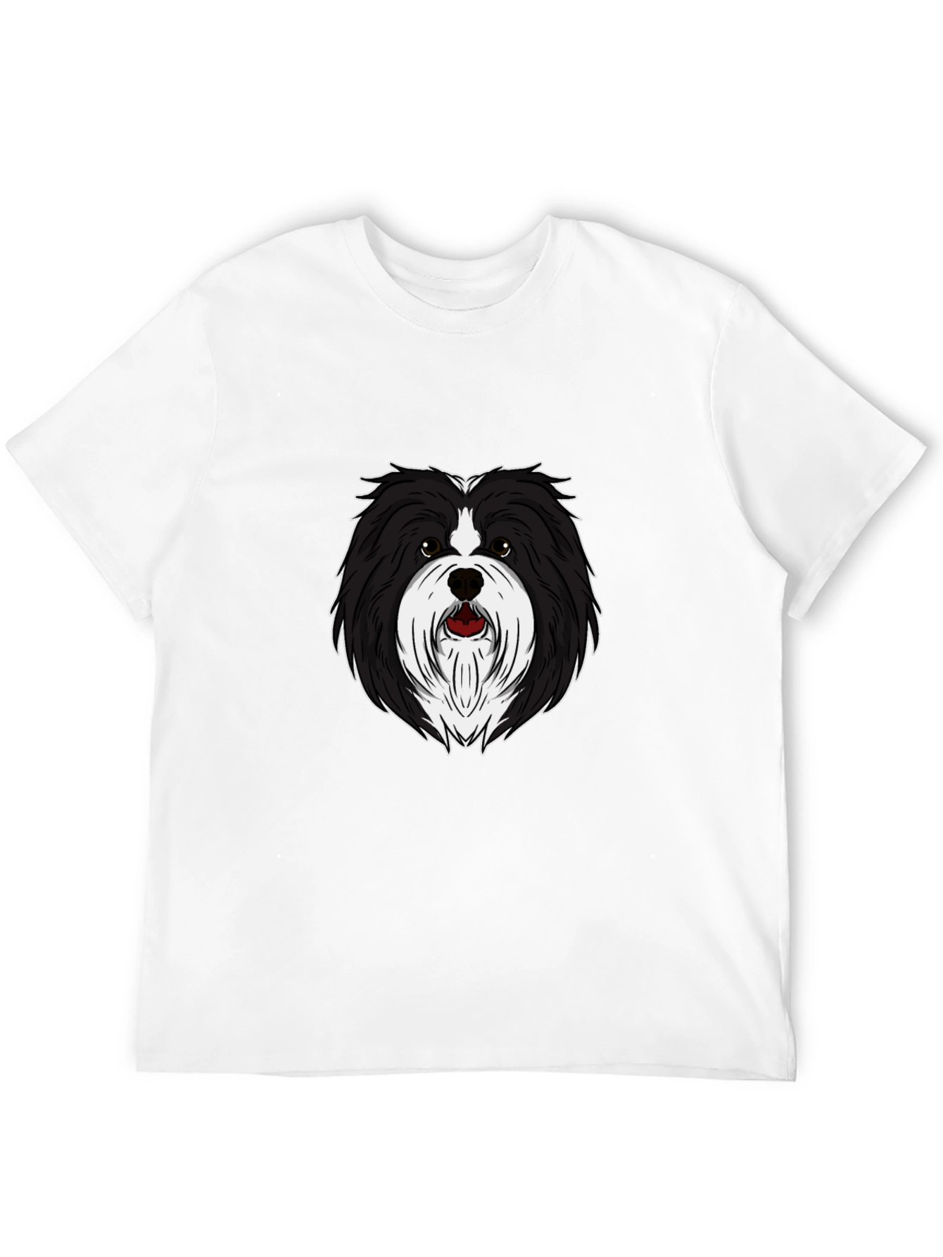 Dog Breed Graphic Tee - Black Crew Neck