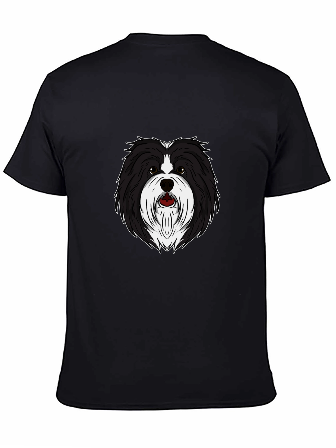 Dog Breed Graphic Tee - Black Crew Neck