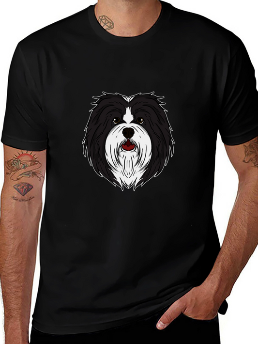 Dog Breed Graphic Tee - Black Crew Neck