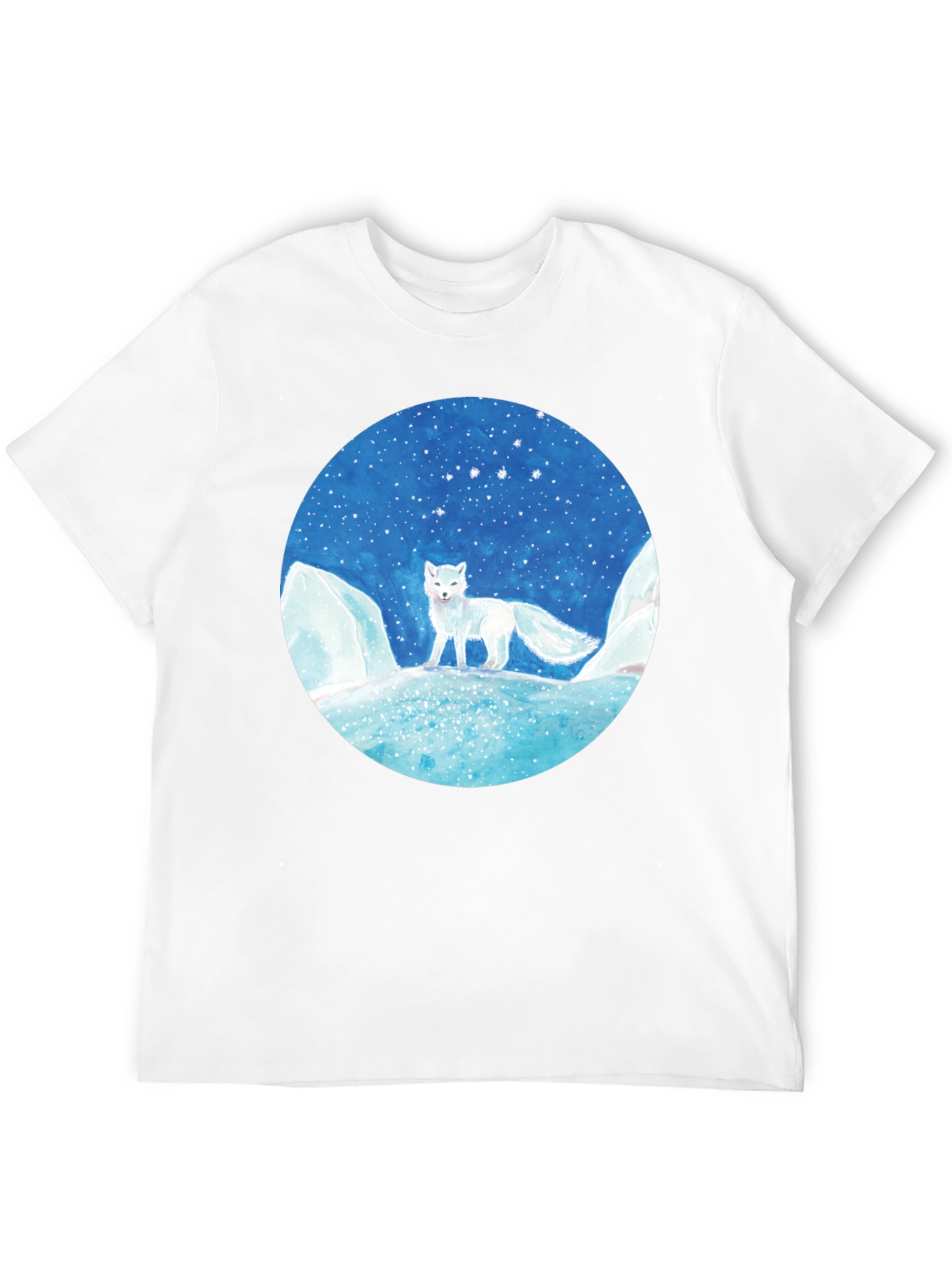 Arctic Fox Graphic Tee - Unisex Black T-Shirt