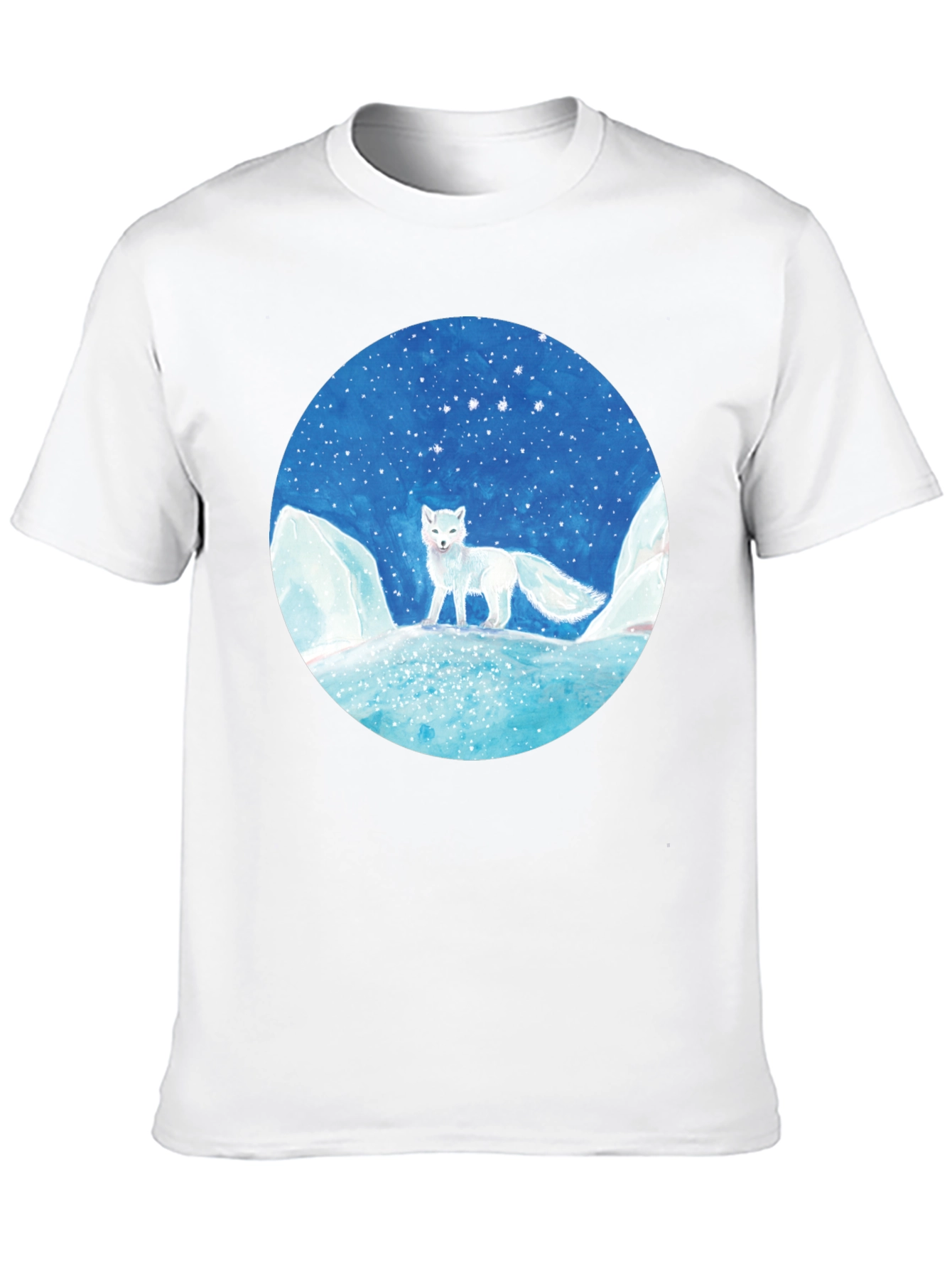 Arctic Fox Graphic Tee - Unisex Black T-Shirt