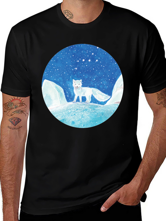 Arctic Fox Graphic Tee - Unisex Black T-Shirt