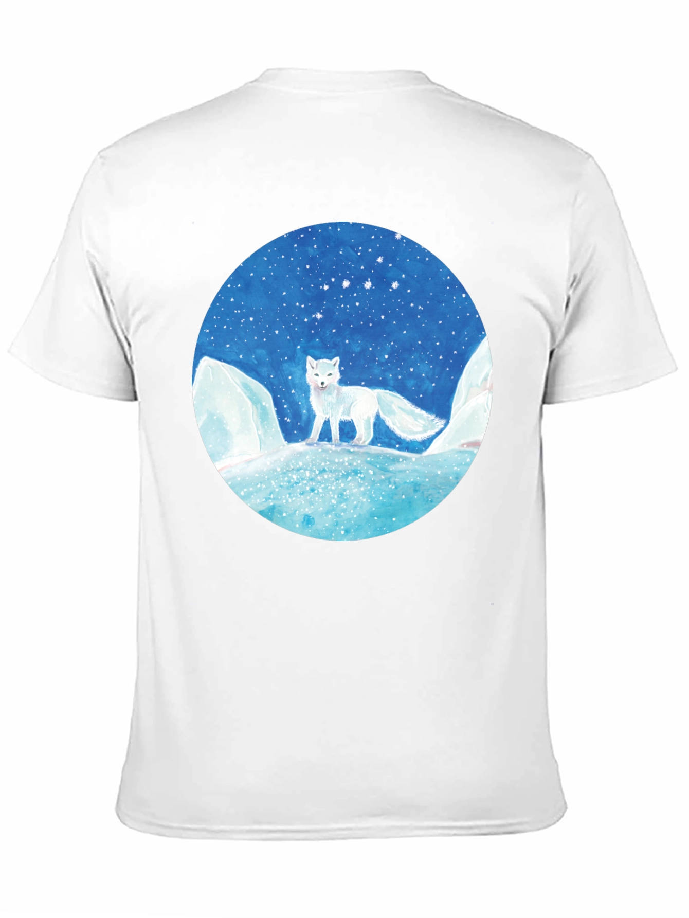 Arctic Fox Graphic Tee - Unisex Black T-Shirt