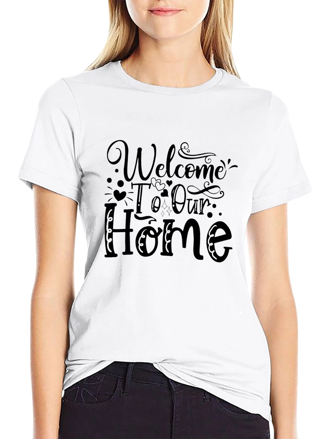 Welcome Home Graphic Tee - Stylish Comfort