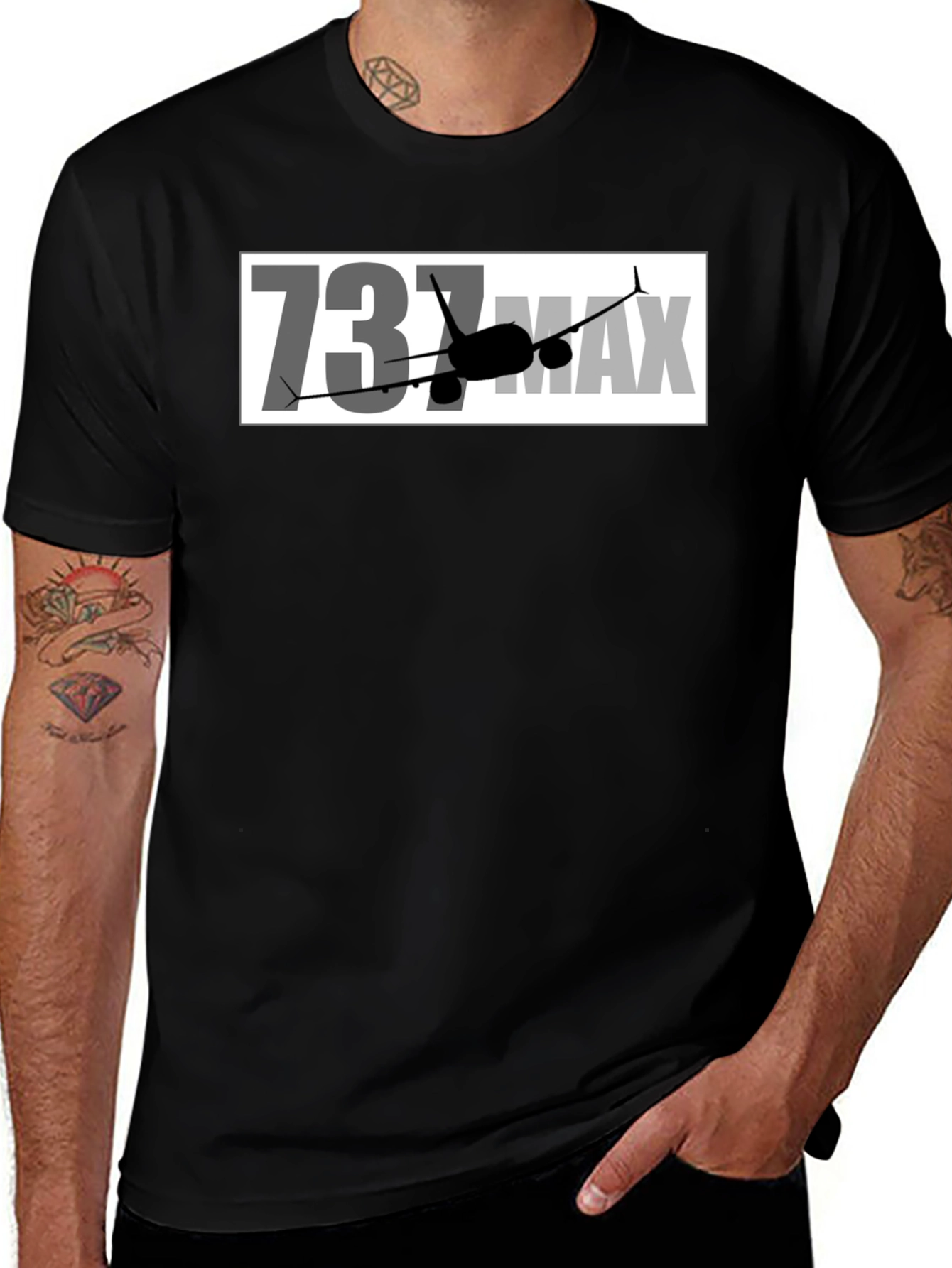 737 MAX T-Shirt - Aviation Enthusiast Tee