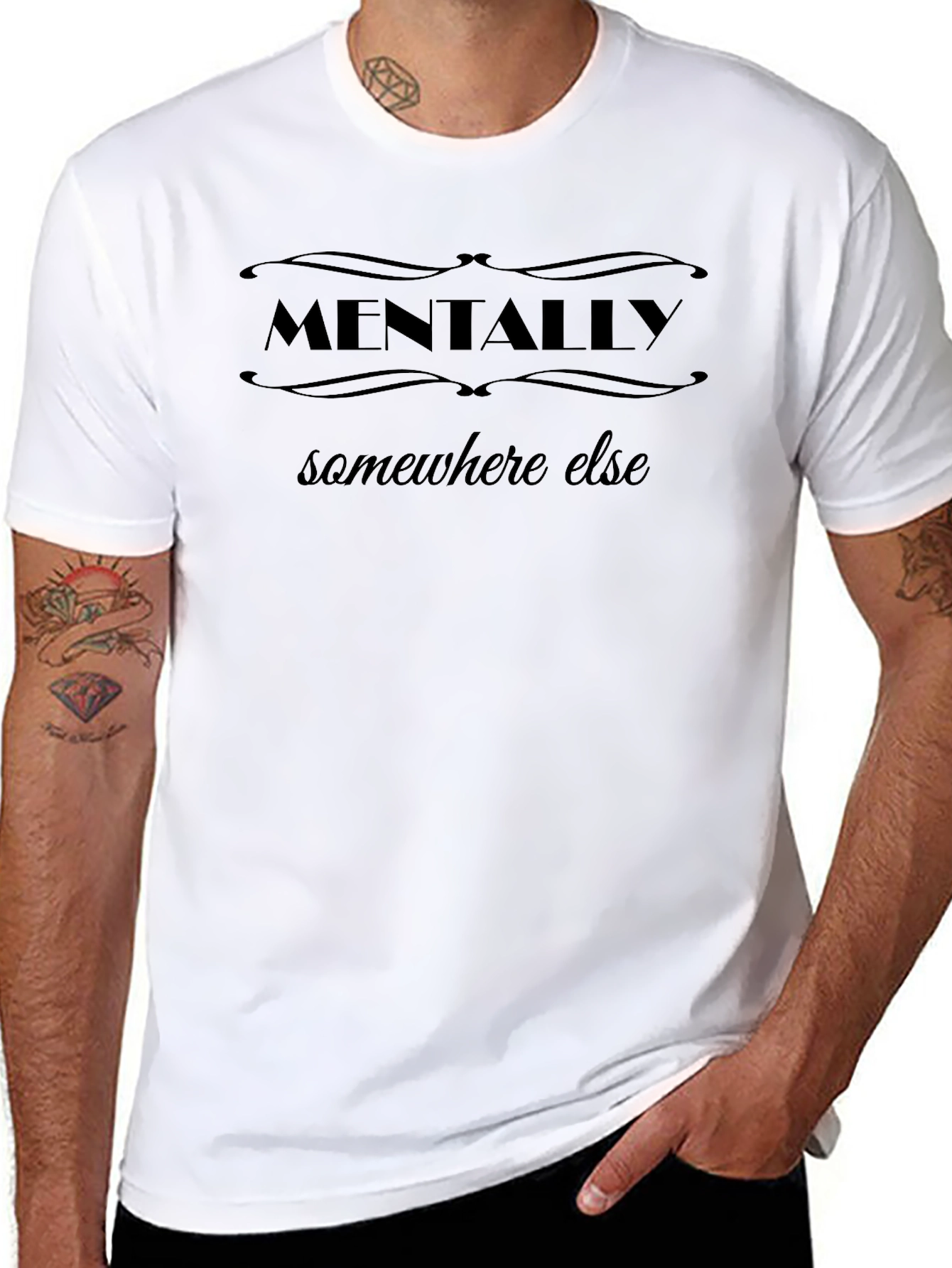 Mentally Somewhere Else Graphic T-Shirt - Unisex