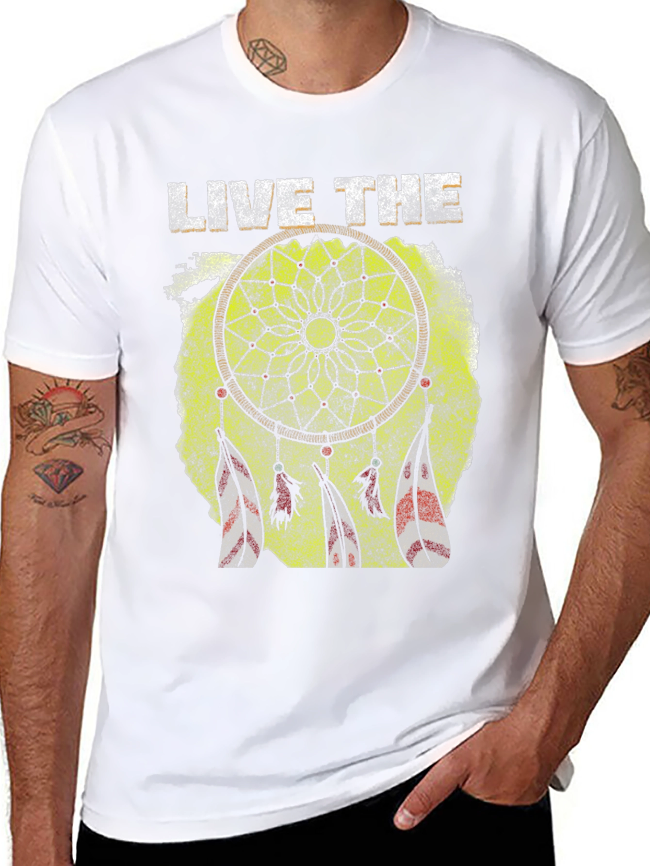 Live the Dream T-Shirt - Dreamcatcher Design