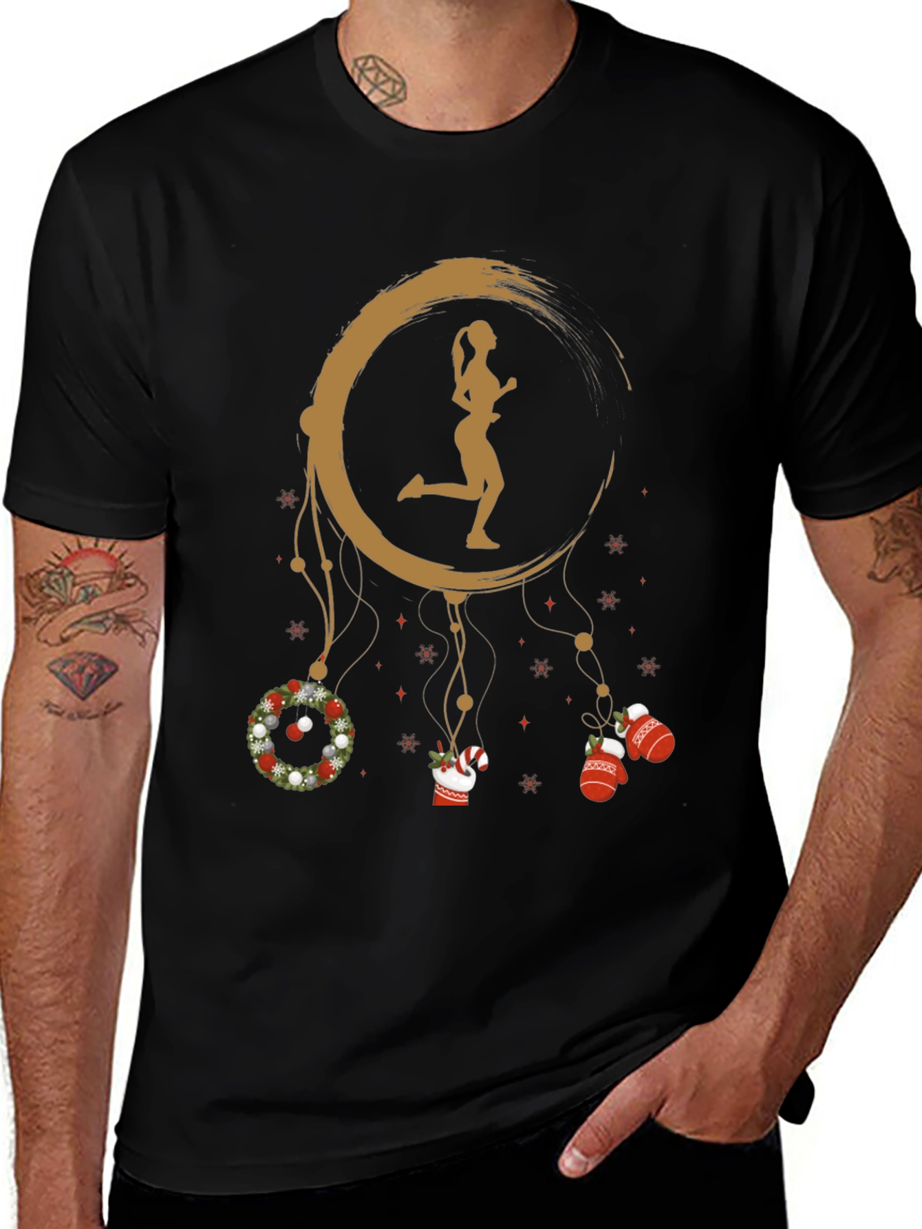 Christmas Runner Dream Catcher T-Shirt