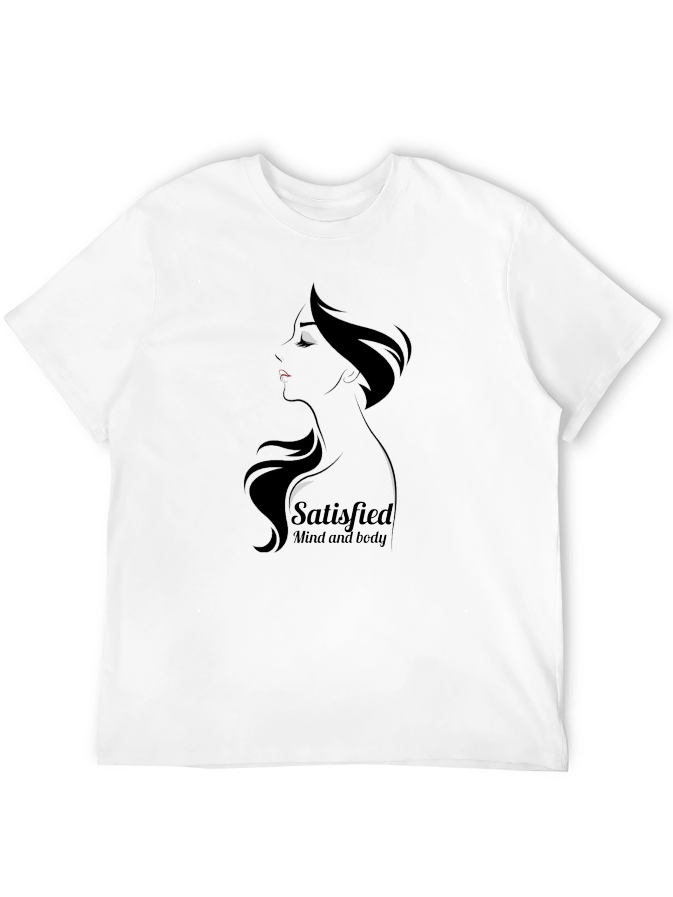 Satisfied Mind & Body Graphic Tee - Black