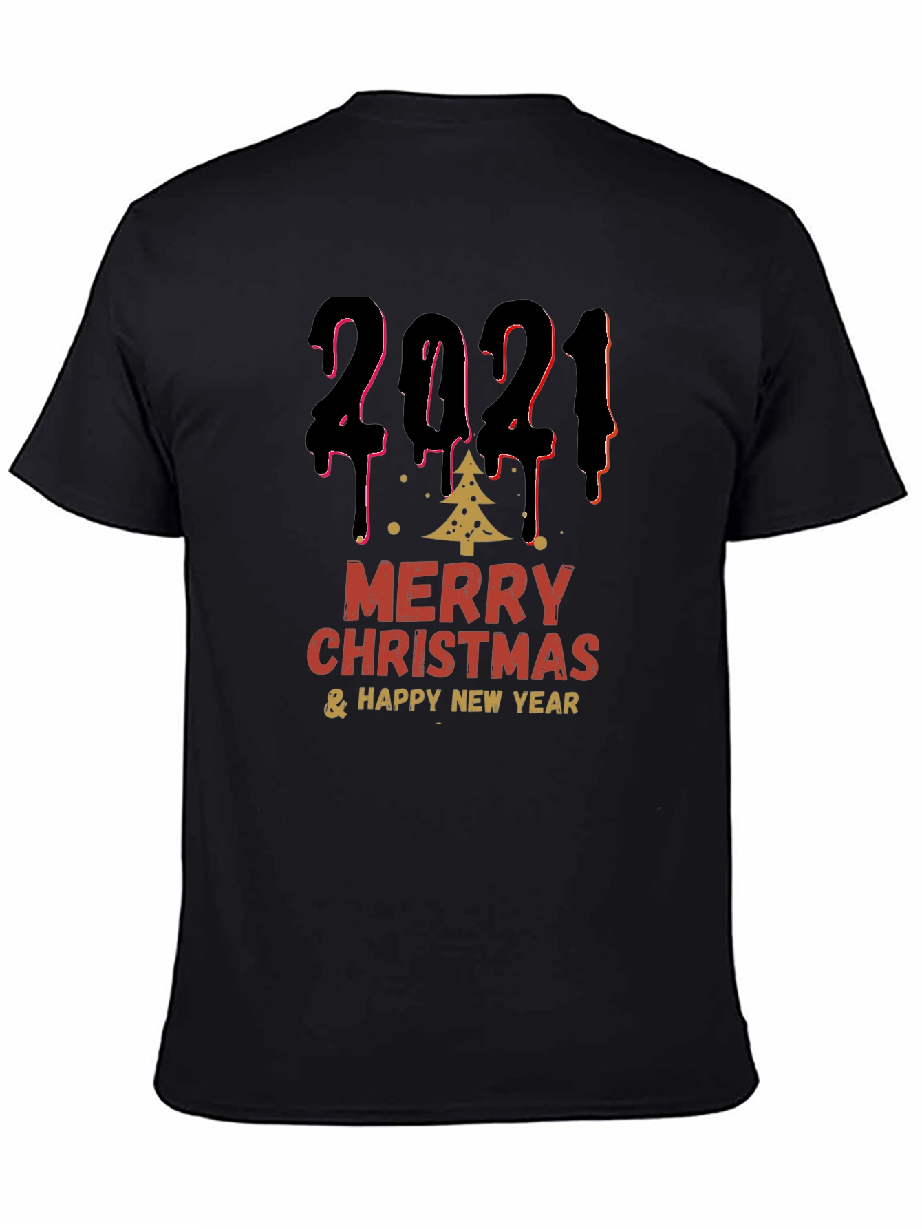 Festive 2021 Merry Christmas & Happy New Year T-Shirt