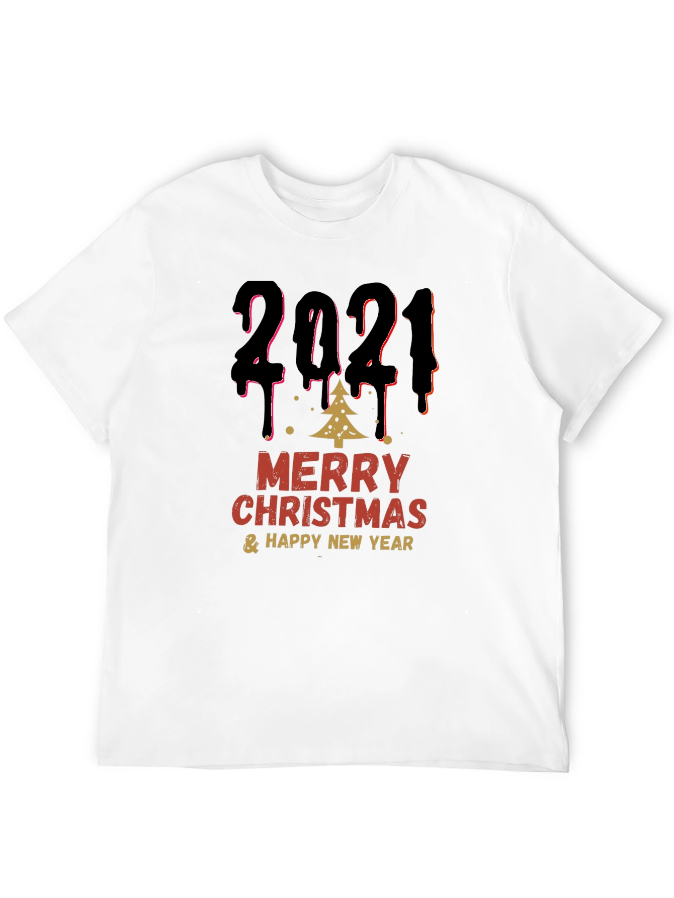 Festive 2021 Merry Christmas & Happy New Year T-Shirt