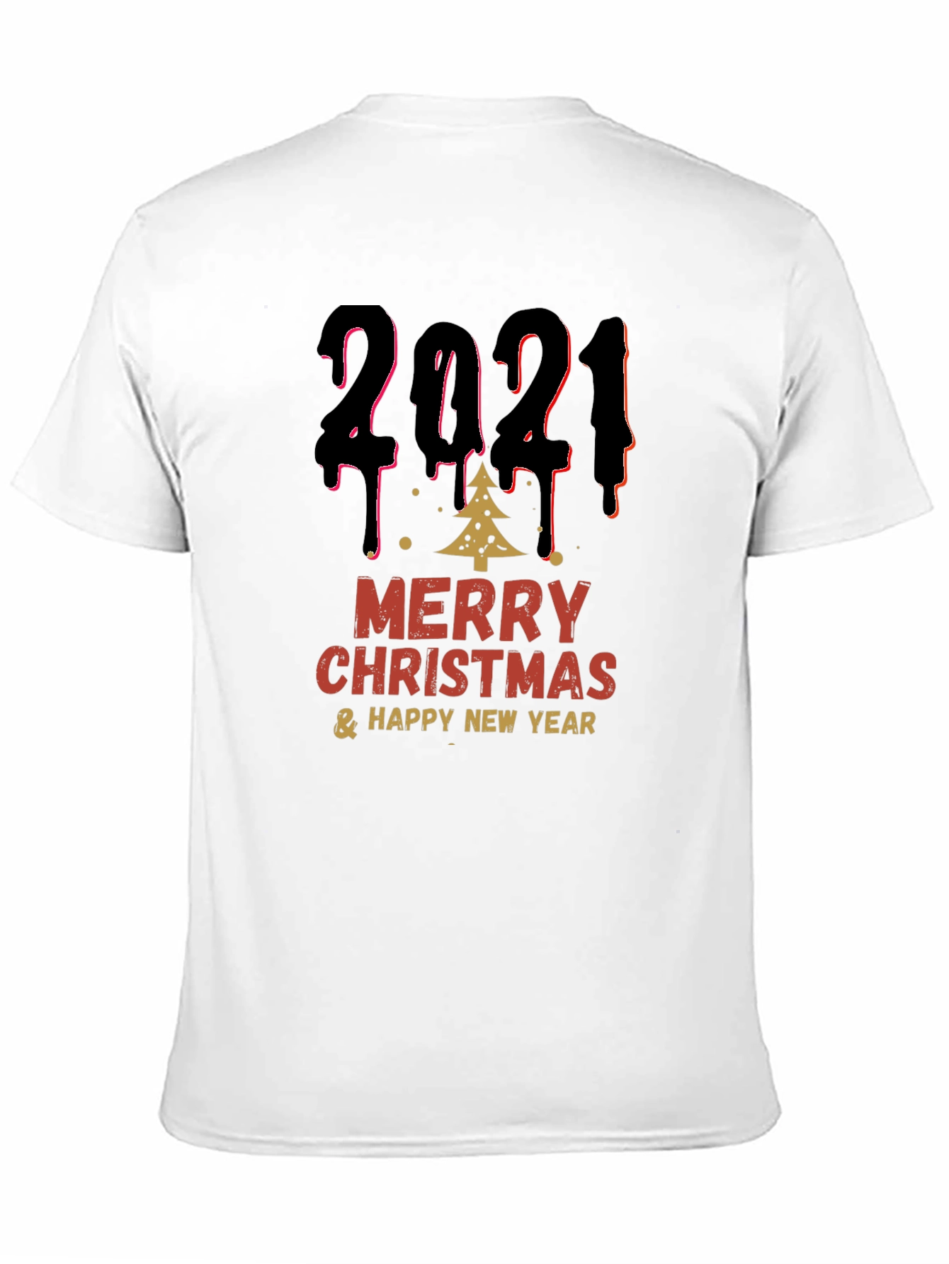 Festive 2021 Merry Christmas & Happy New Year T-Shirt