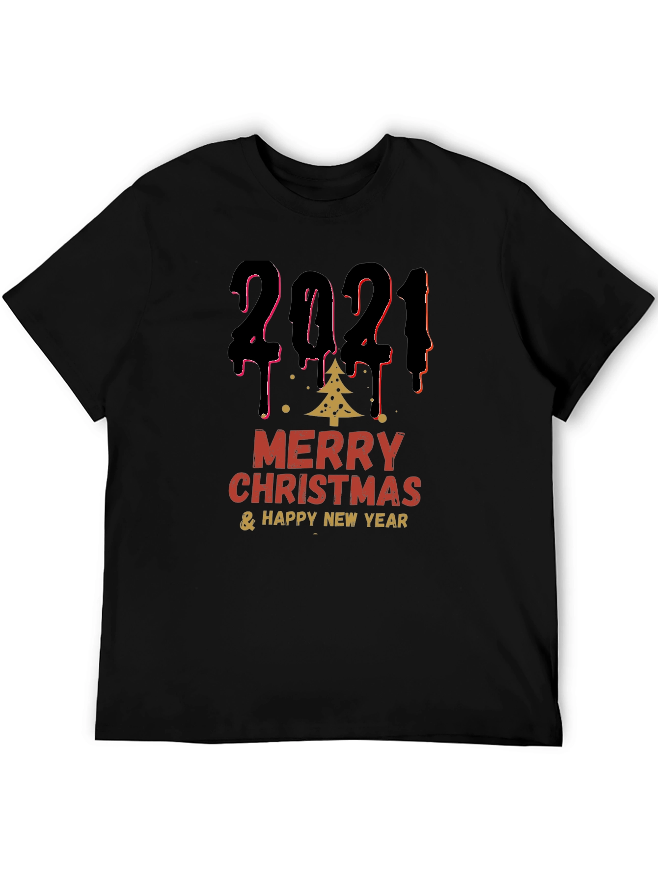 Festive 2021 Merry Christmas & Happy New Year T-Shirt