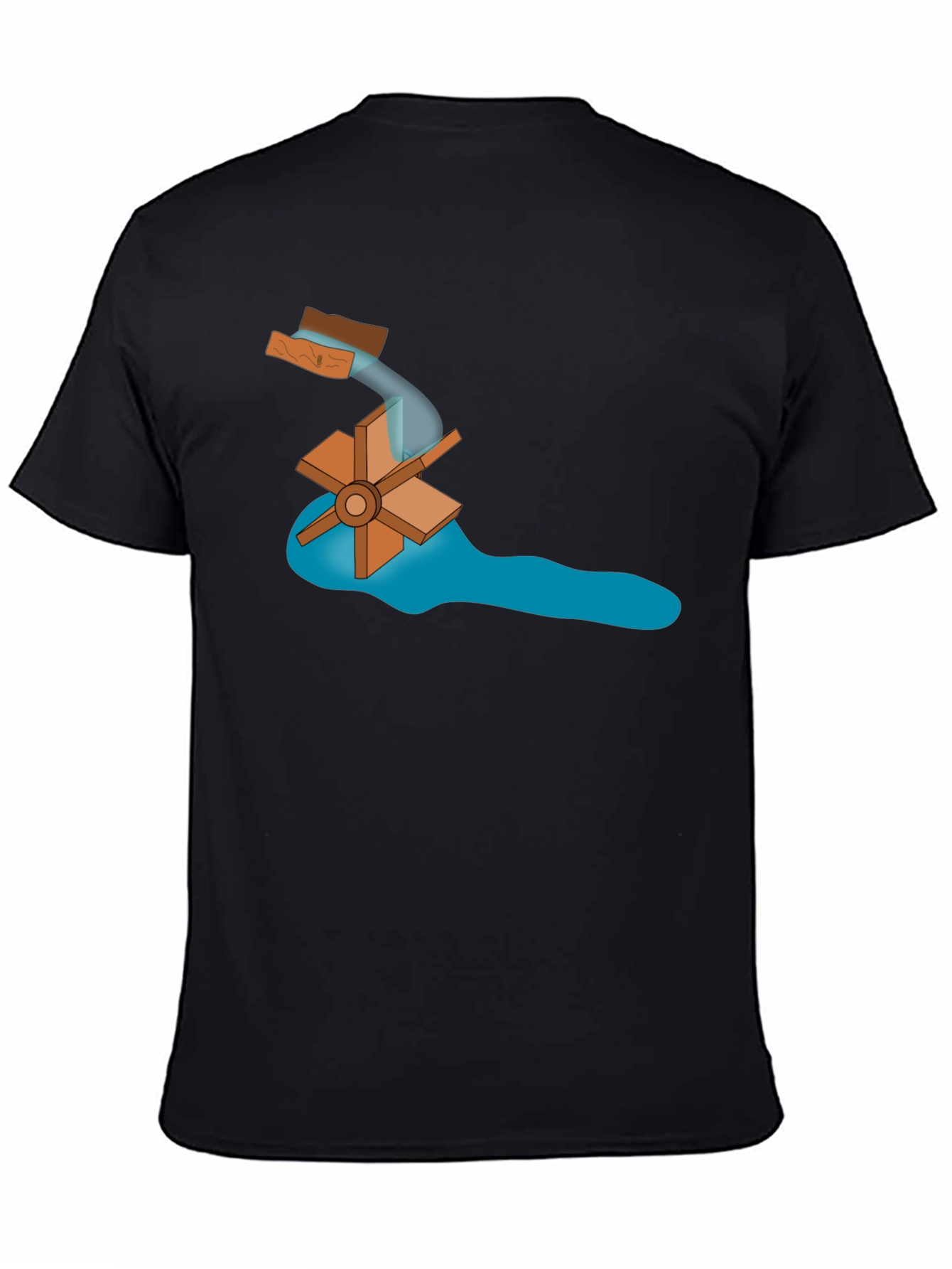 Water Wheel Graphic Tee -  Sustainable Energy Style