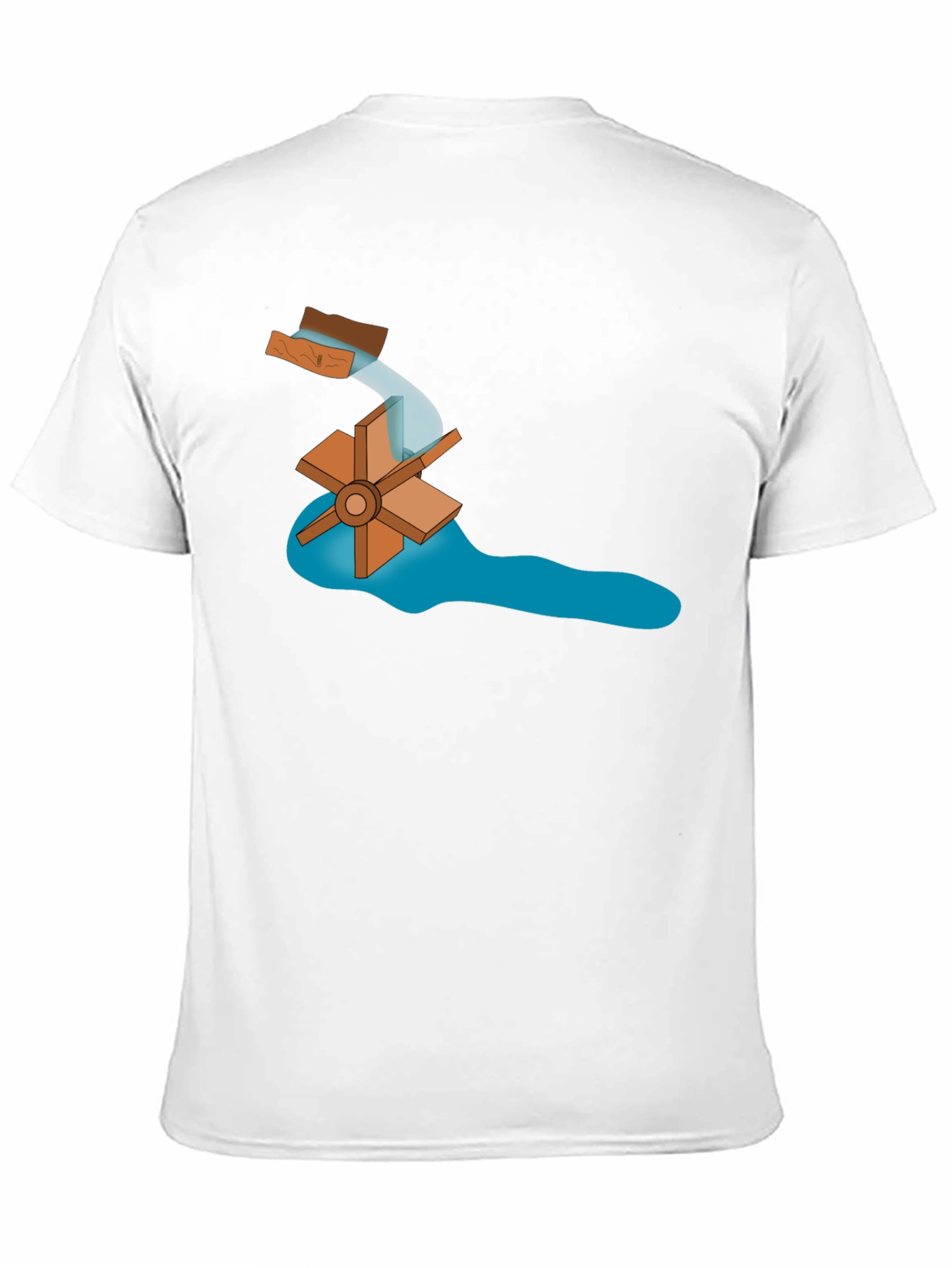 Water Wheel Graphic Tee -  Sustainable Energy Style