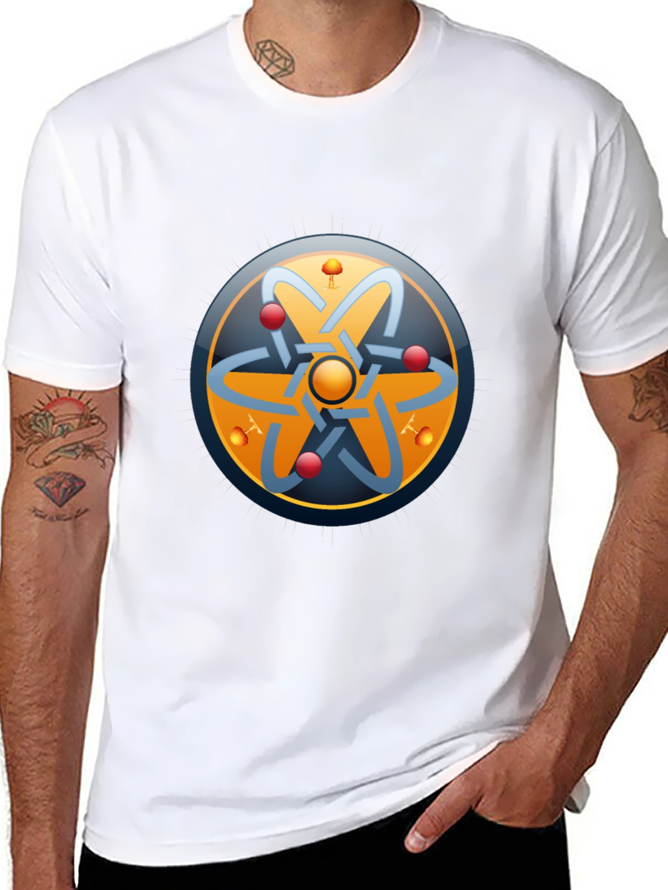 Atom Design Black T-Shirt