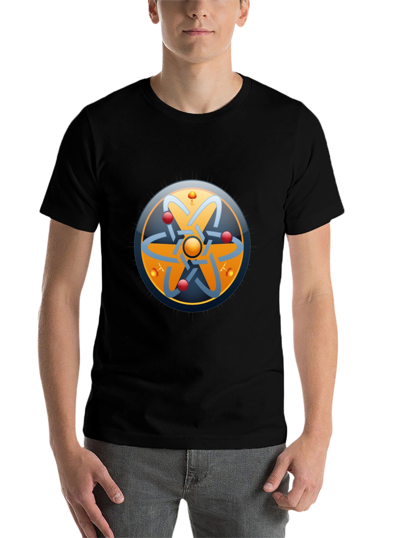 Atom Design Black T-Shirt