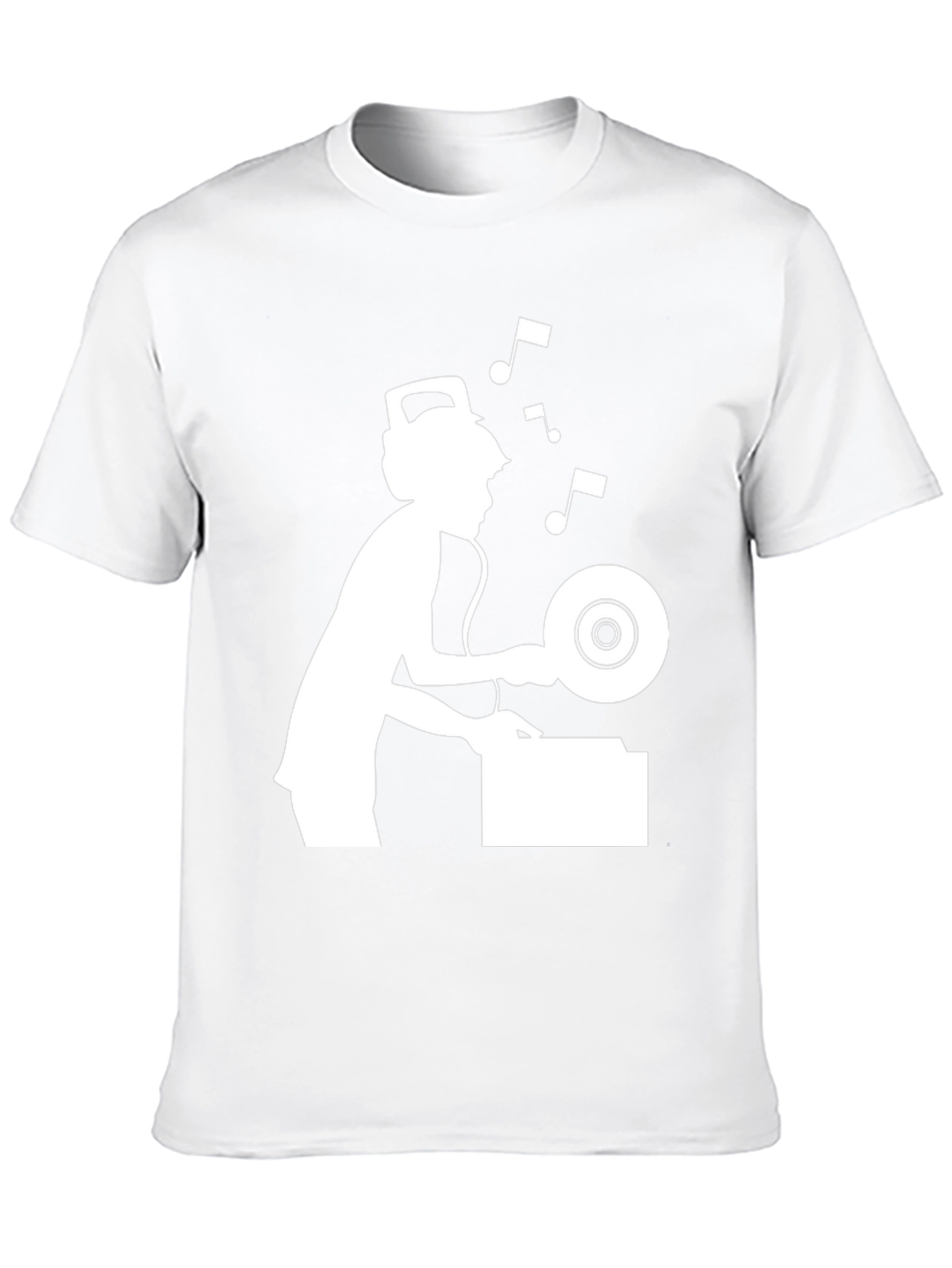 DJ Turntable Graphic T-Shirt - Black