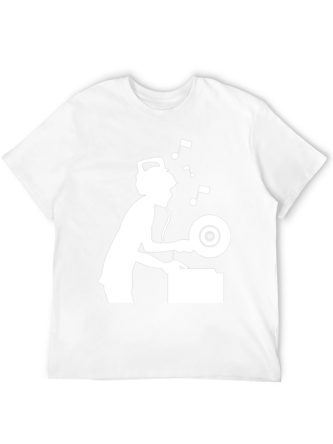 DJ Turntable Graphic T-Shirt - Black
