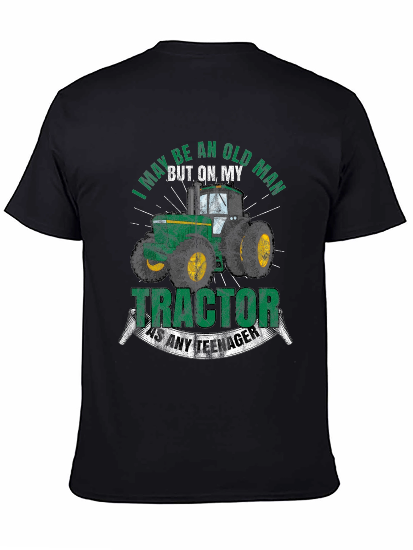 Old Man Tractor T-Shirt - Funny Farming Tee