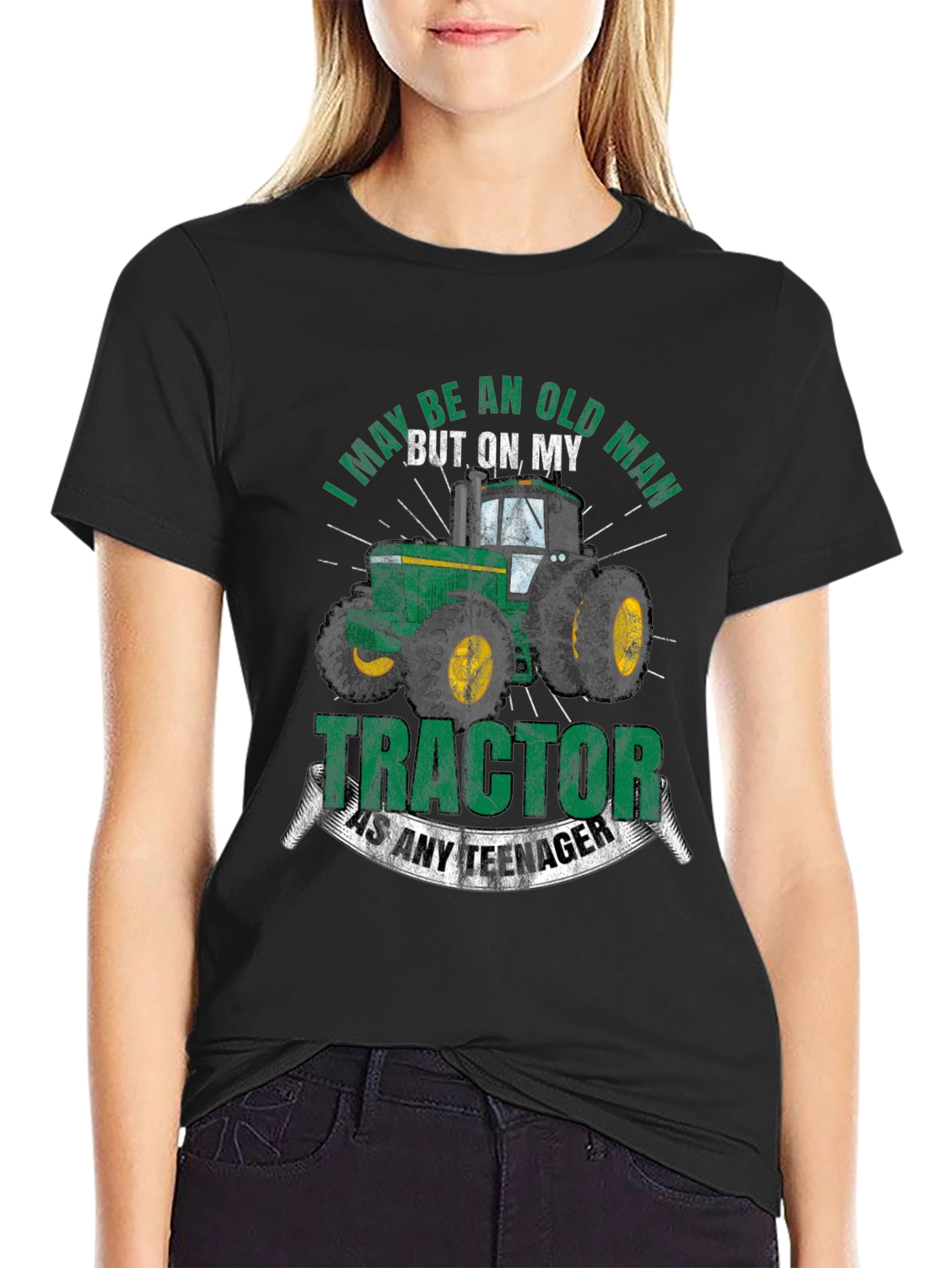 Old Man Tractor T-Shirt - Funny Farming Tee