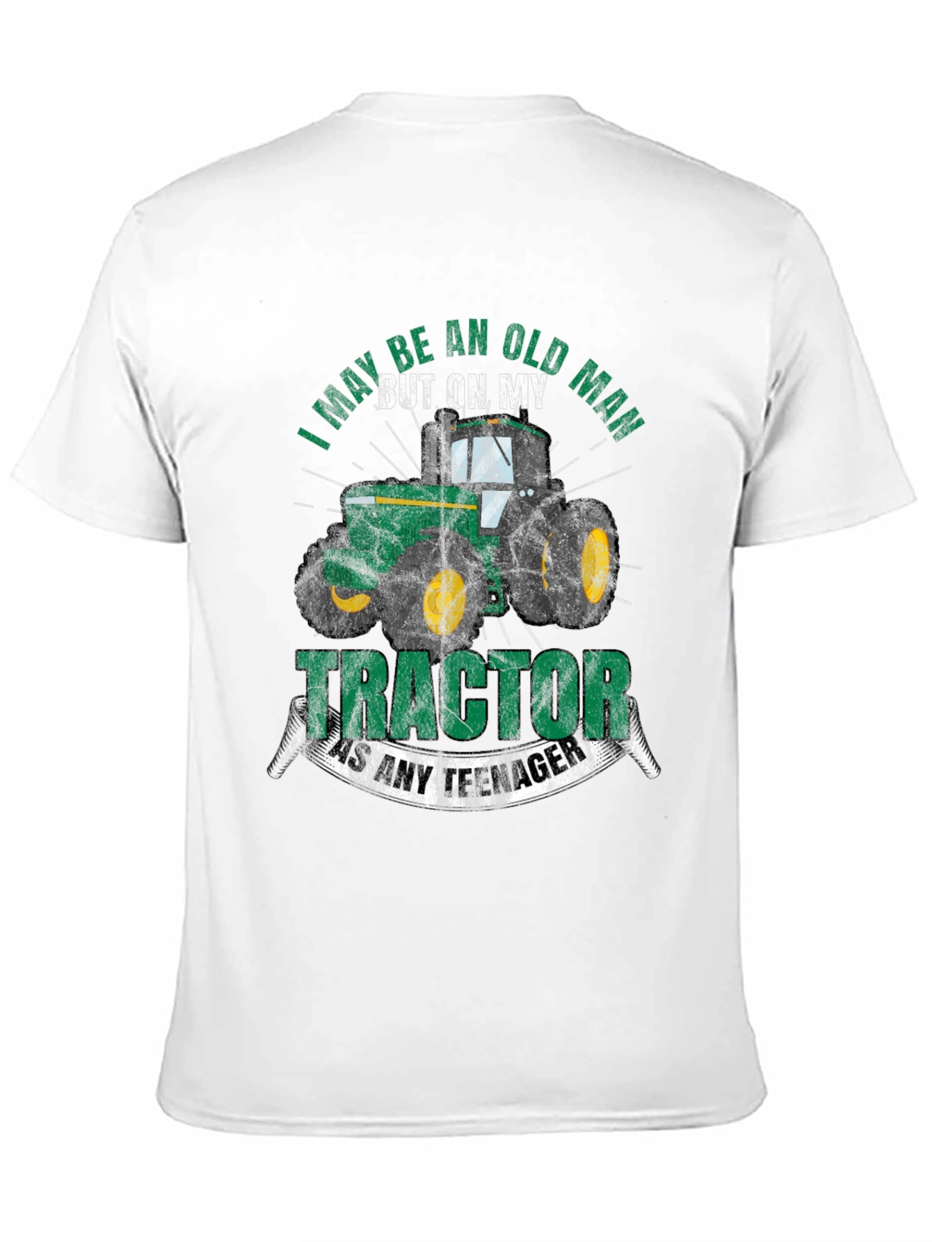 Old Man Tractor T-Shirt - Funny Farming Tee