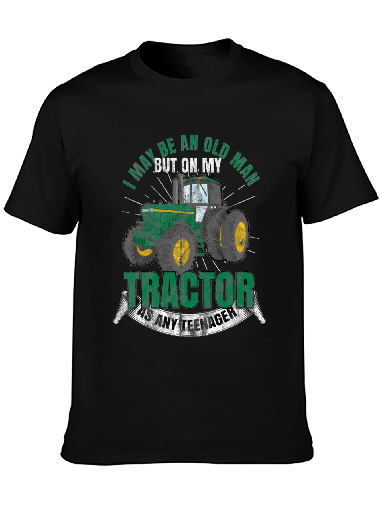 Old Man Tractor T-Shirt - Funny Farming Tee