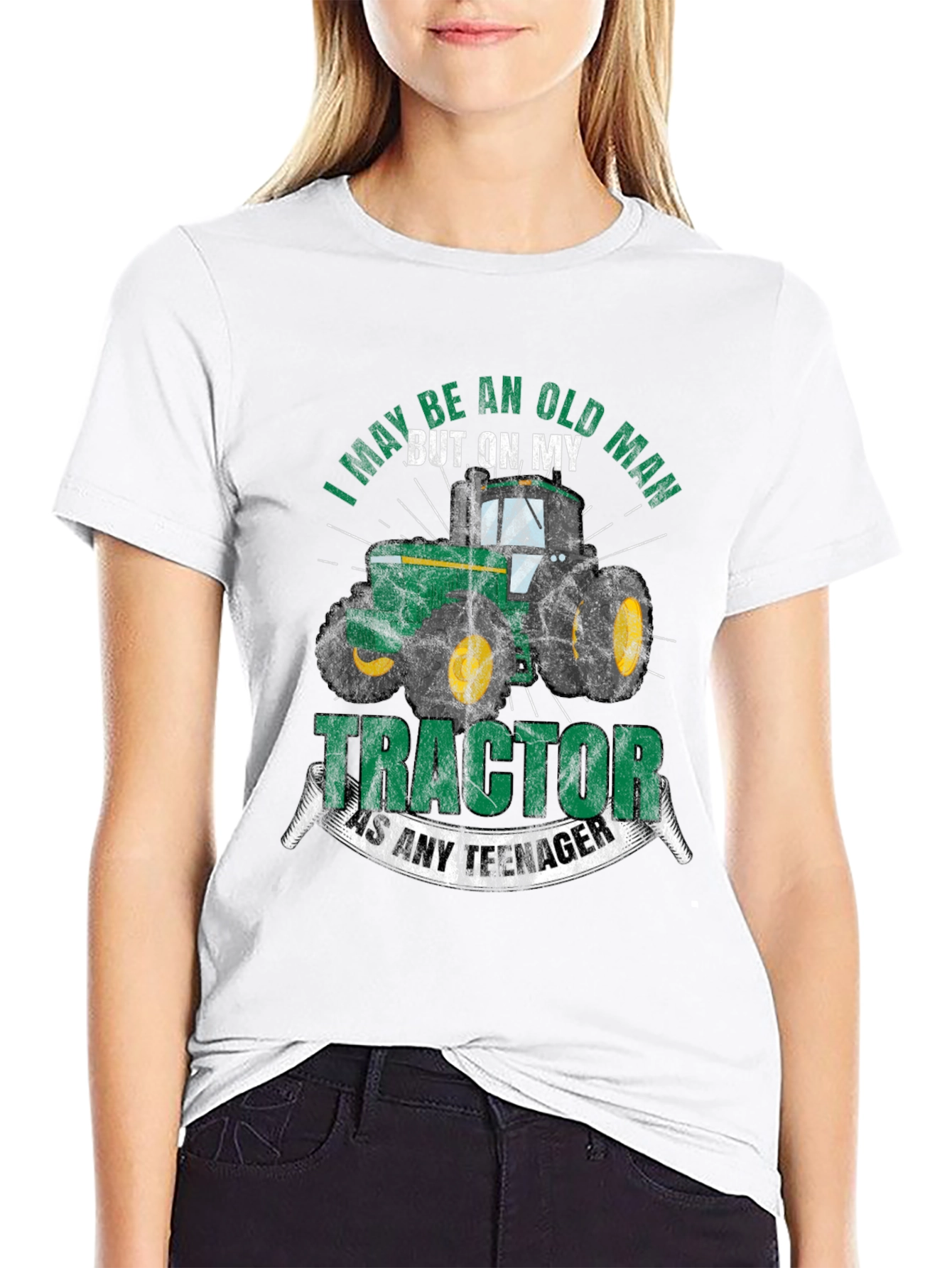 Old Man Tractor T-Shirt - Funny Farming Tee