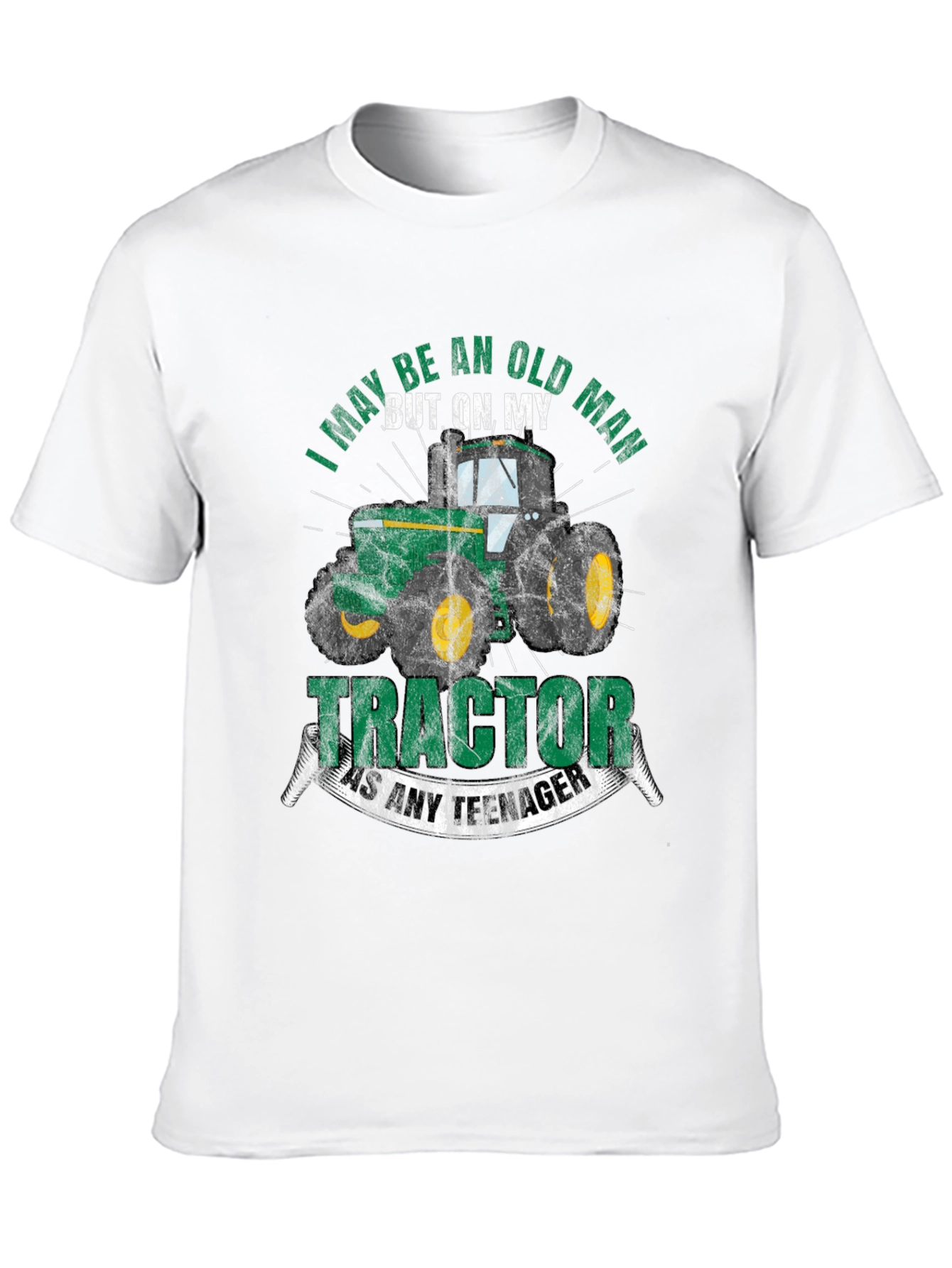 Old Man Tractor T-Shirt - Funny Farming Tee