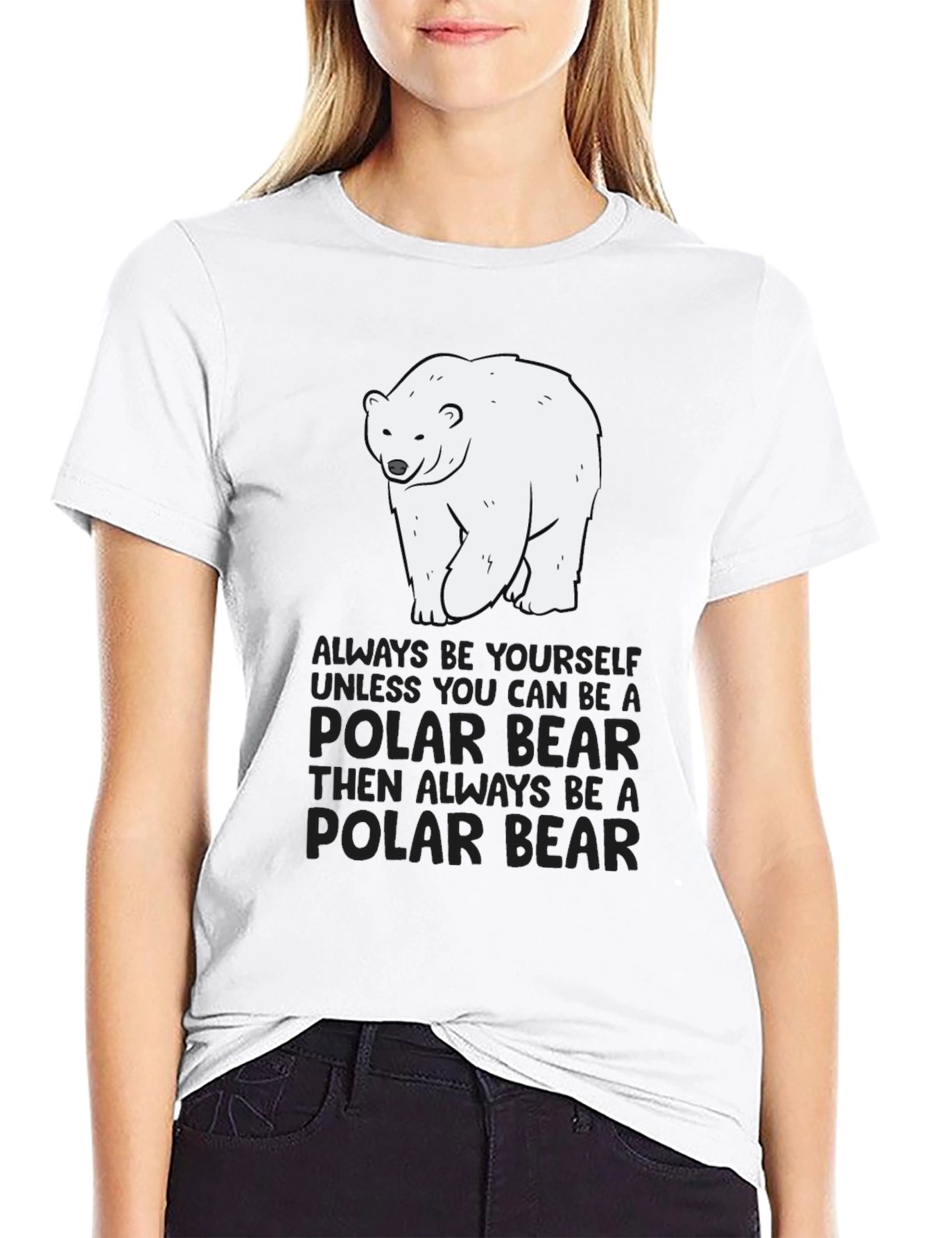 Polar Bear T-Shirt - Always Be Yourself Graphic Tee