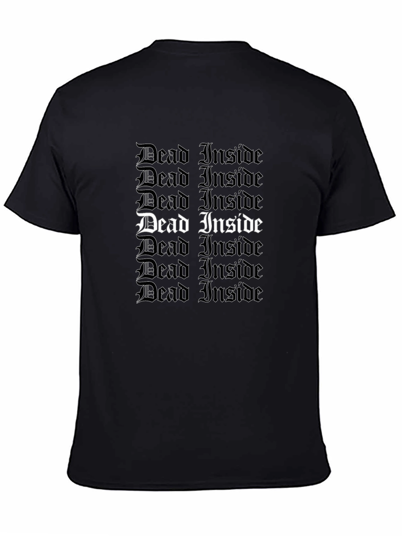 Dead Inside Gothic Tee - Trendy Statement Shirt
