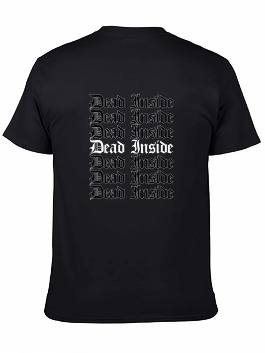Dead Inside Gothic Tee - Trendy Statement Shirt