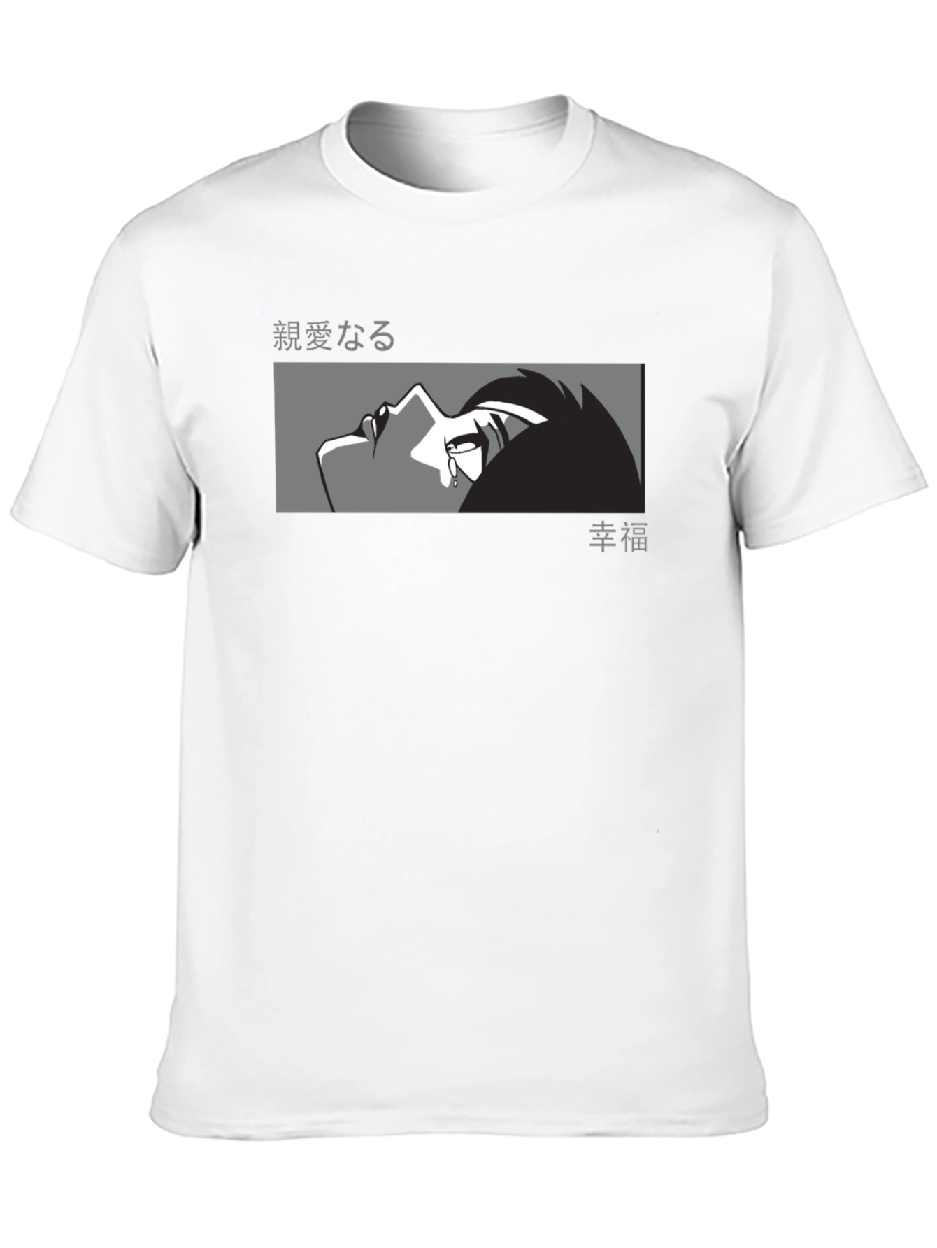 Anime Graphic Tee - Mens Black T-Shirt