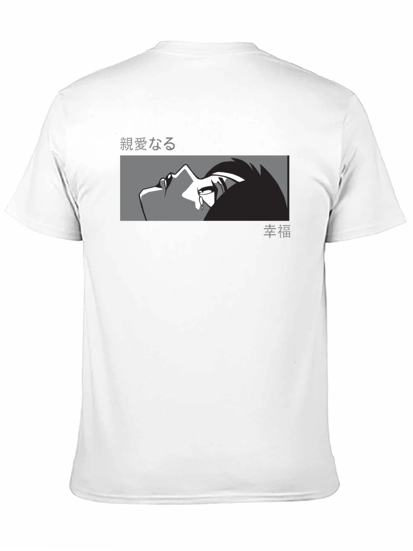 Anime Graphic Tee - Mens Black T-Shirt