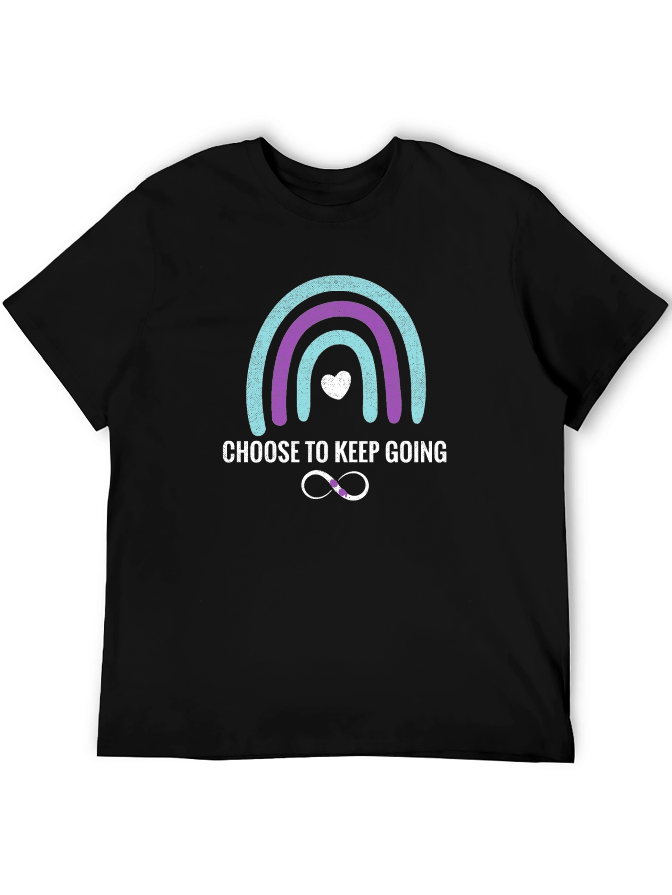 Choose To Keep Going Rainbow Graphic Tee