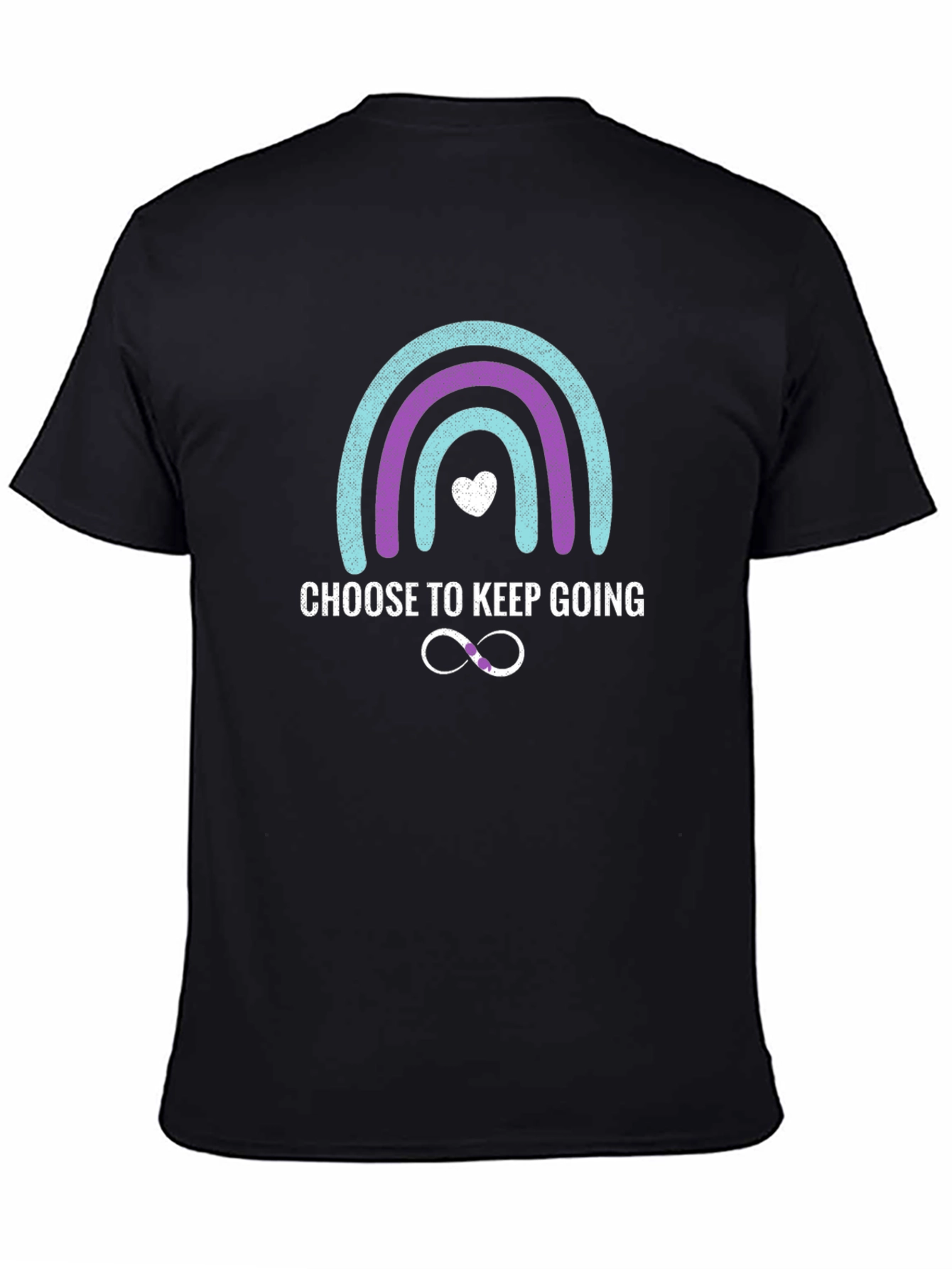 Choose To Keep Going Rainbow Graphic Tee