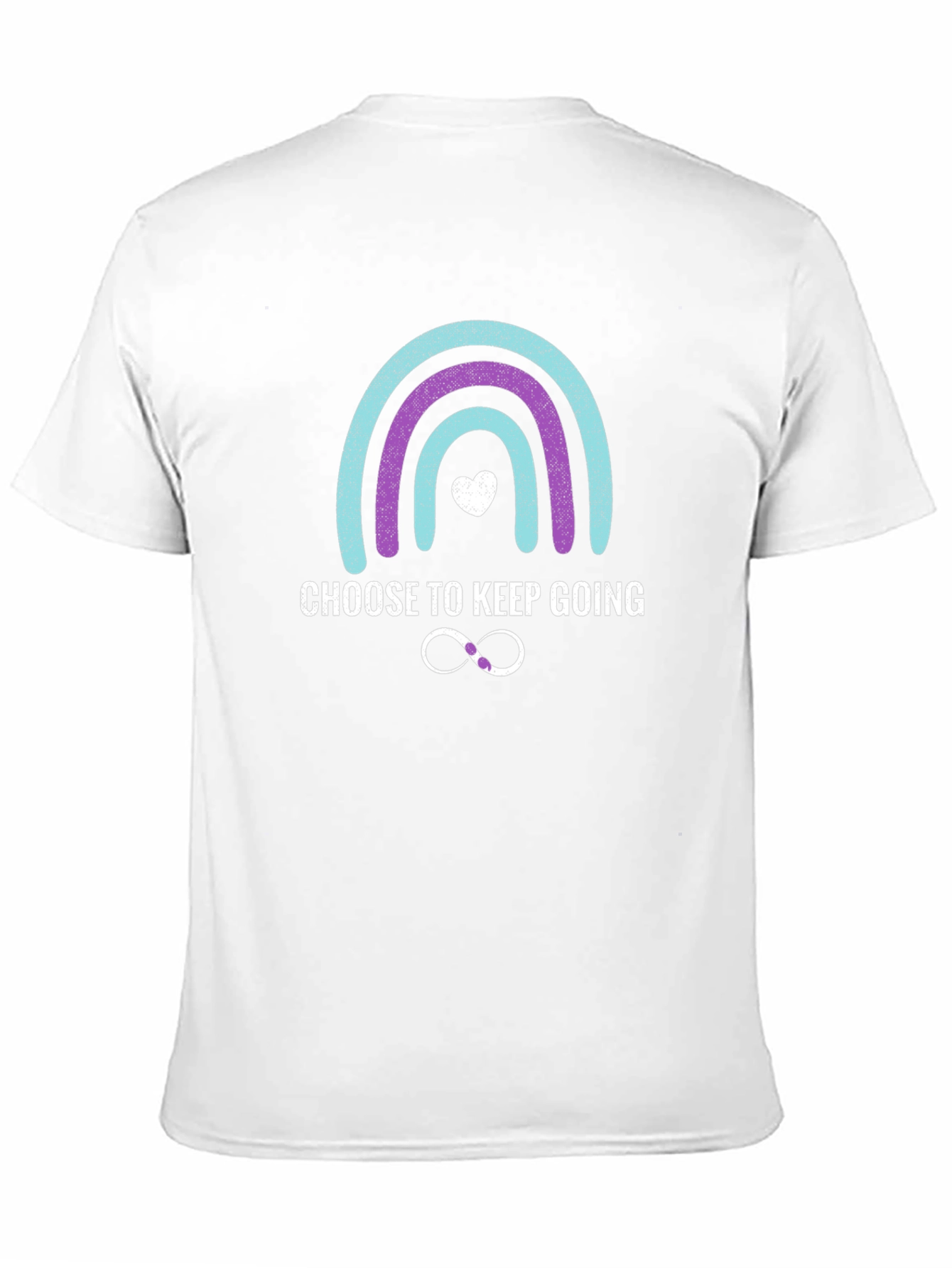 Choose To Keep Going Rainbow Graphic Tee