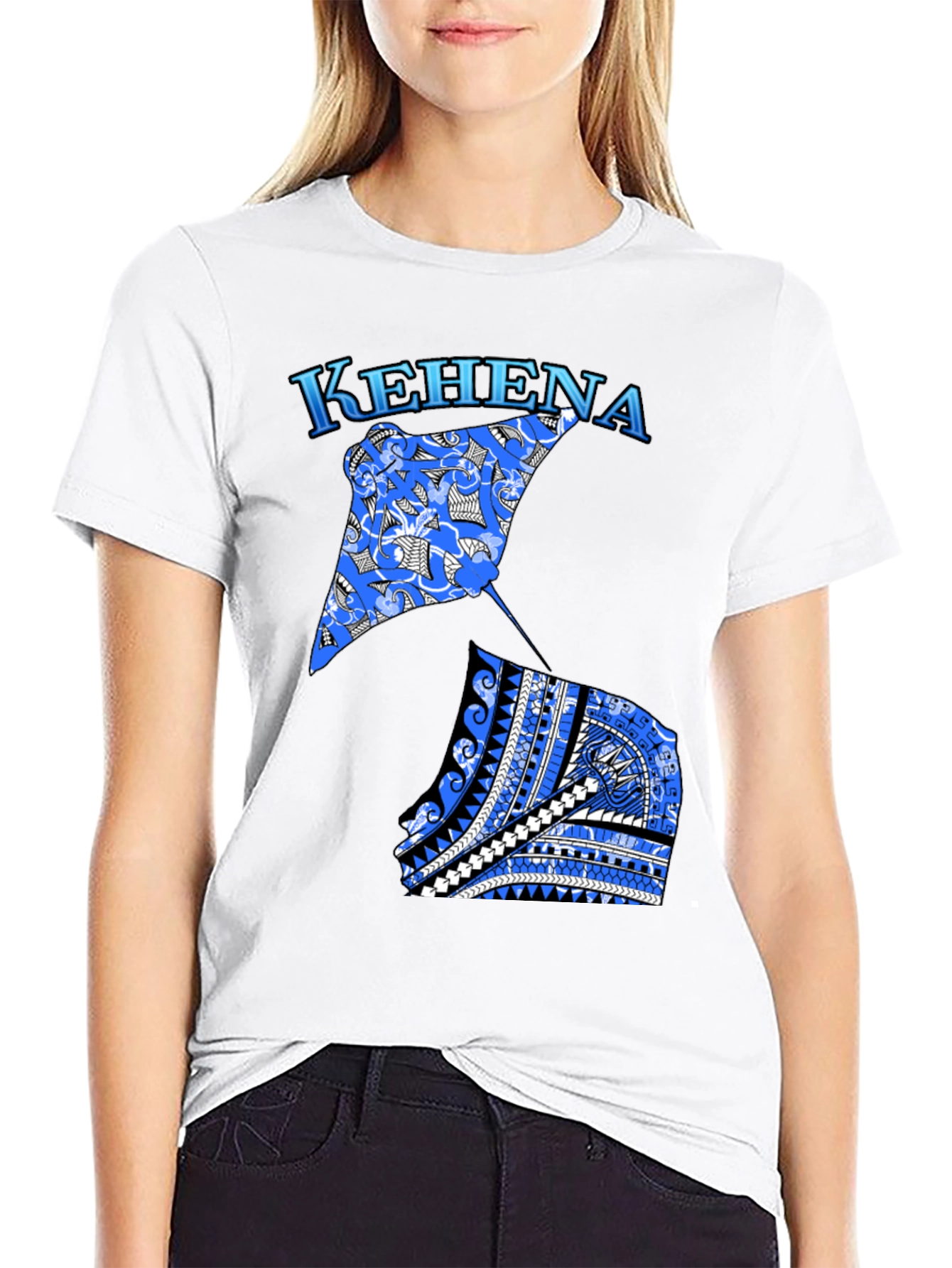 Mens Black Kehena Graphic T-Shirt