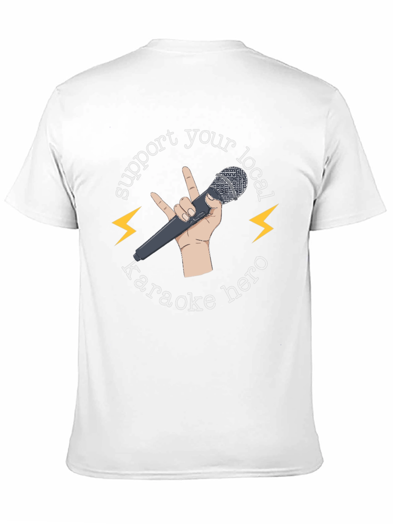 Support Your Local Karaoke Hero Black T-Shirt