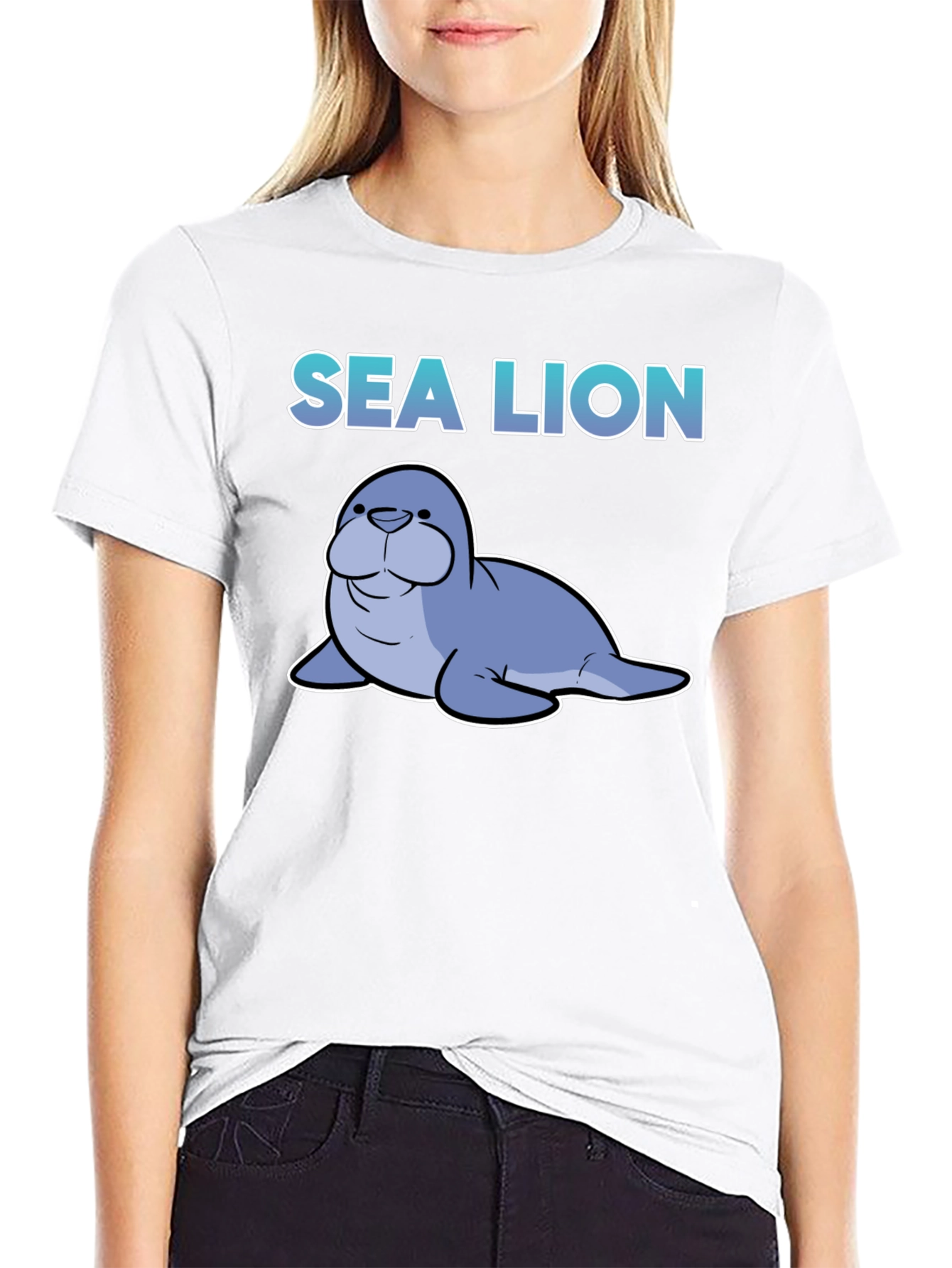 Sea Lion Cartoon T-Shirt - Funny Animal Tee