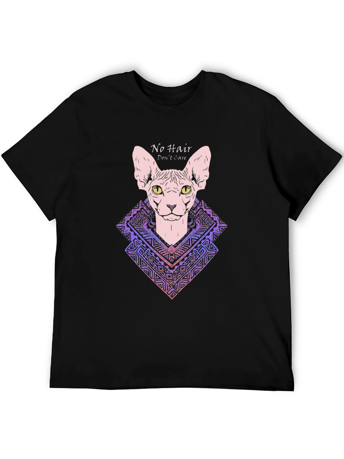 Sphynx Cat Graphic T-Shirt - No Hair Dont Care!