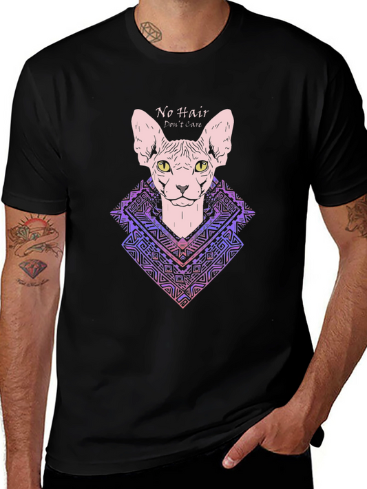 Sphynx Cat Graphic T-Shirt - No Hair Dont Care!