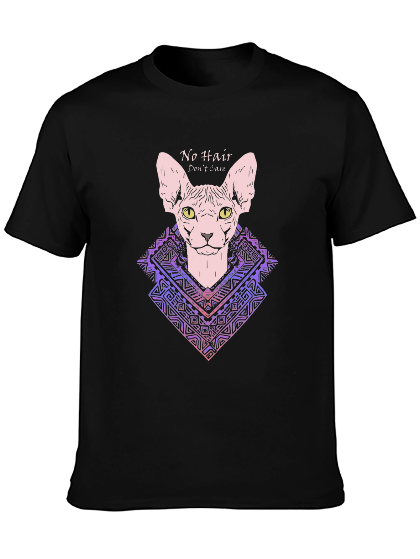 Sphynx Cat Graphic T-Shirt - No Hair Dont Care!